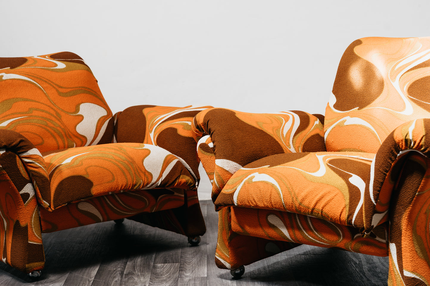 Guarnacci Padovano Vagnoni Coppia Di Poltrone 1P Mod. Ionica Design Anni 70