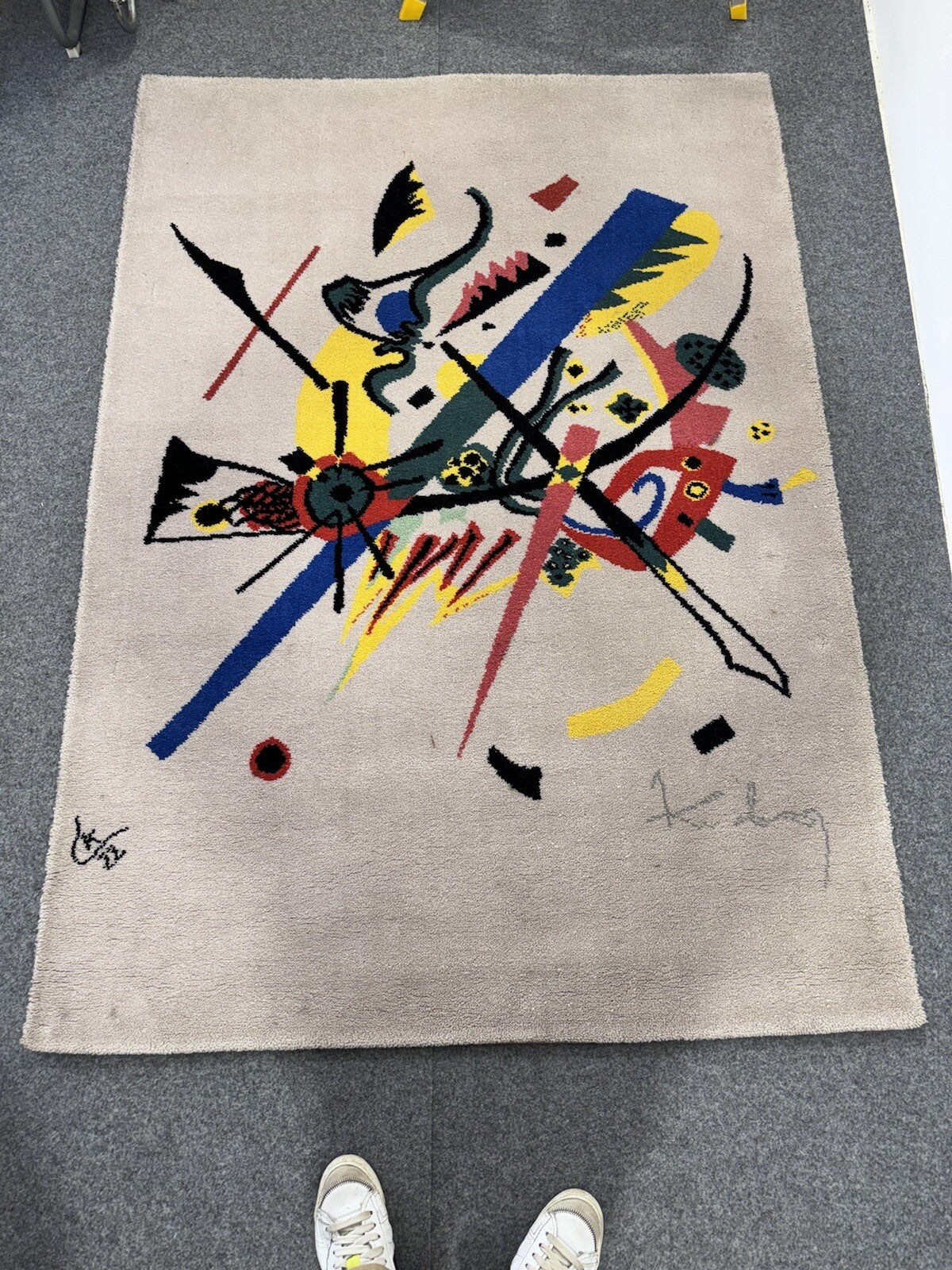 Kandinsky Wassily Denmark Ege Art Line Tappeto Design 1980’s