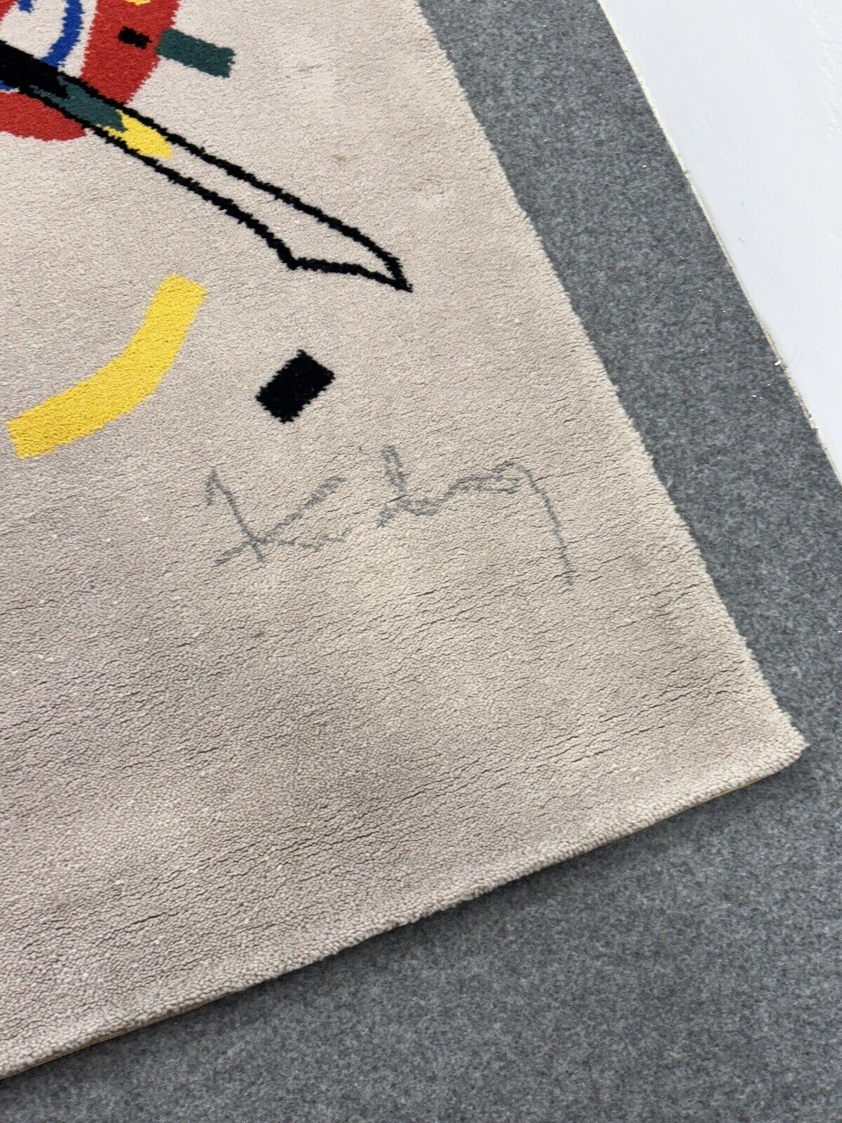 Kandinsky Wassily Denmark Ege Art Line Tappeto Design 1980’s