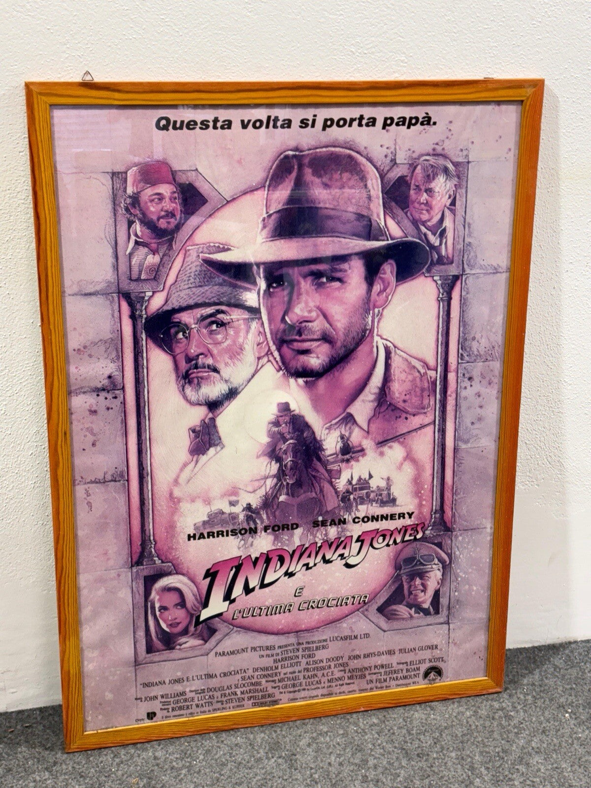 Locandina Cinematografica Indiana Jones e l’ultima Crociata