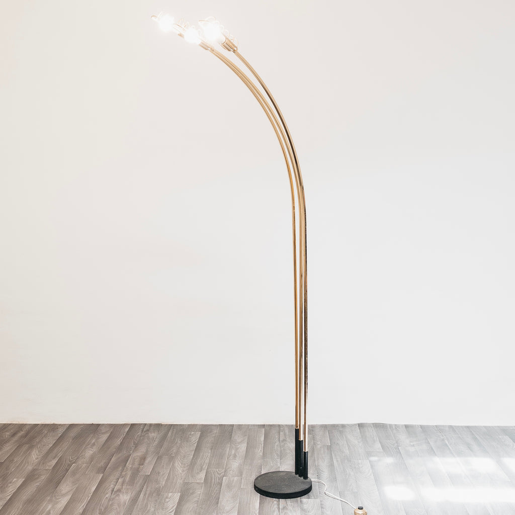 Romeo Rega Attr. Lampada Pavimento Hollywood Regency 1970’s Design Modernariato