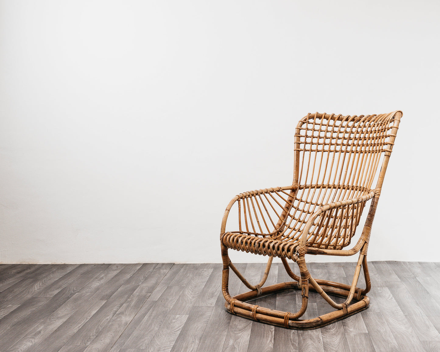Tito Agnoli B4 Bonacina Coppia Di Poltrone Rattan Mid-Century Design 1950’s