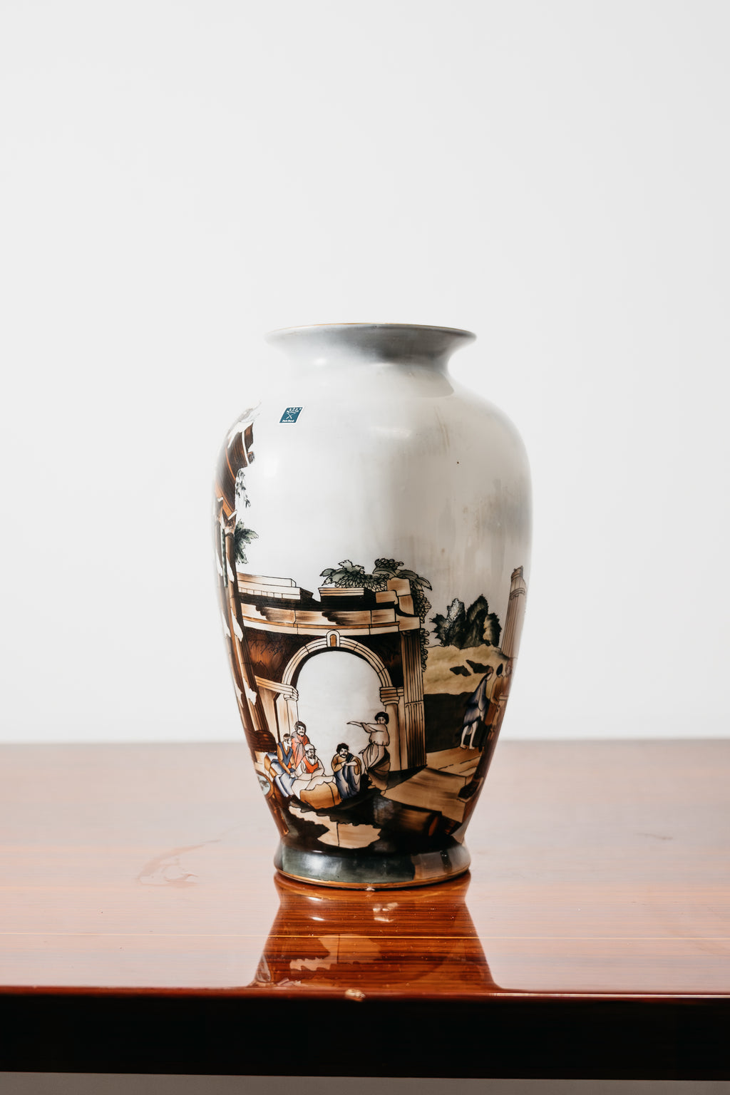 Vaso Ceramica Decoro Vecchia Faenza Rarissimo Anni ‘60 Design Art