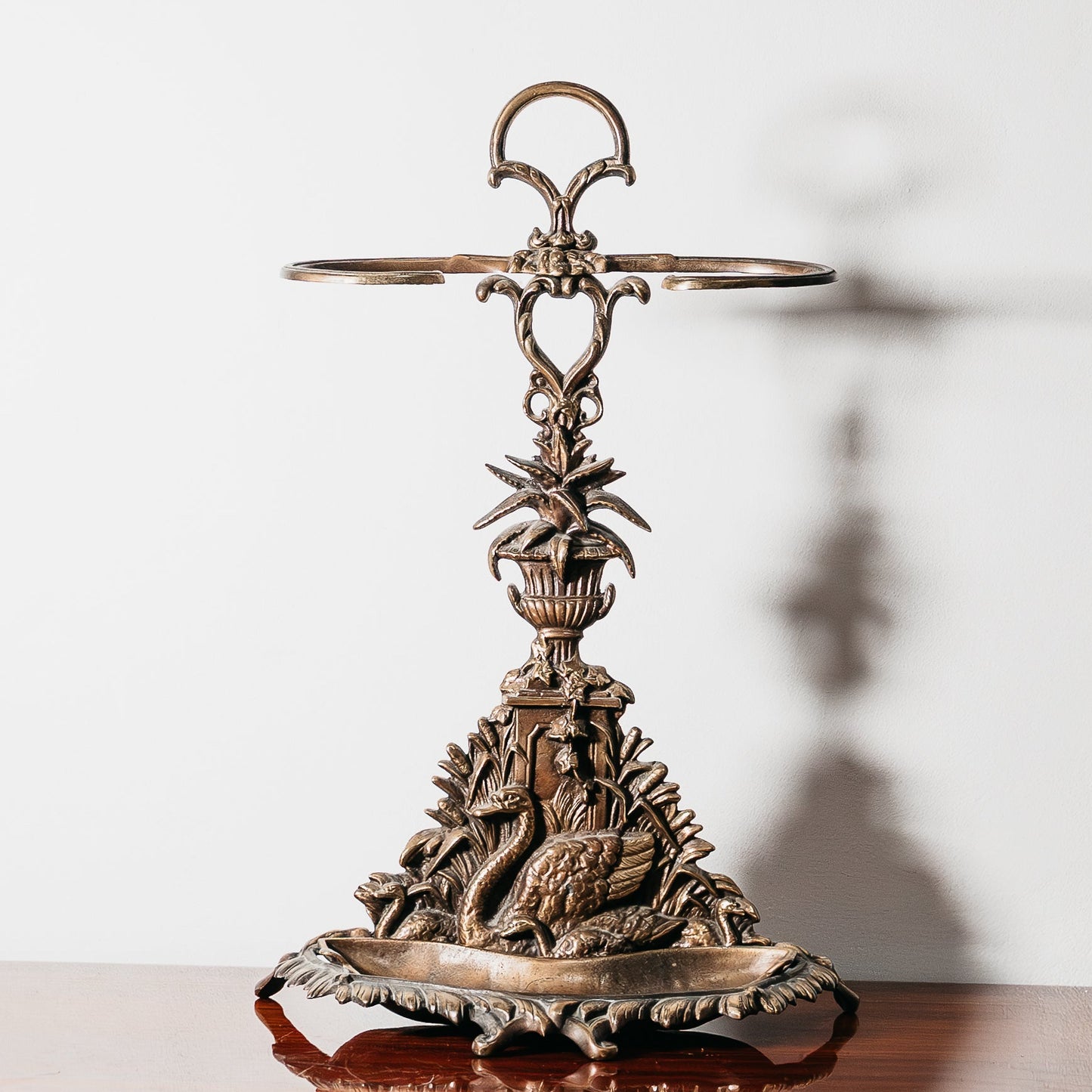 Portaombrelli Art Nouveau in ottone Francia, anni '60 Vintage Design