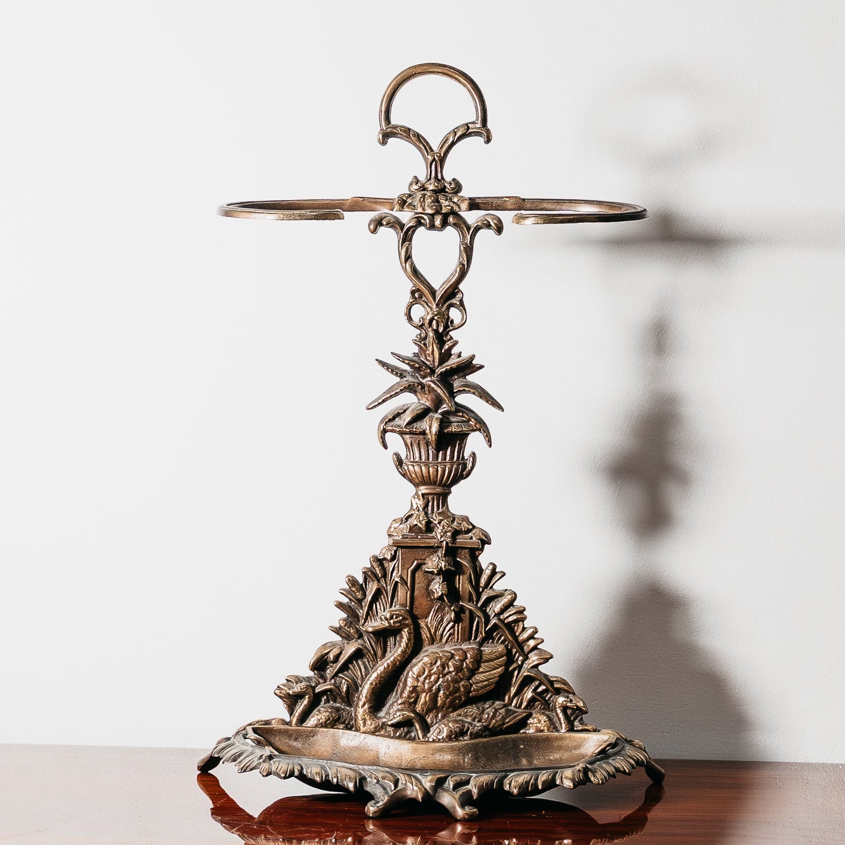 Portaombrelli Art Nouveau in ottone Francia, anni '60 Vintage Design