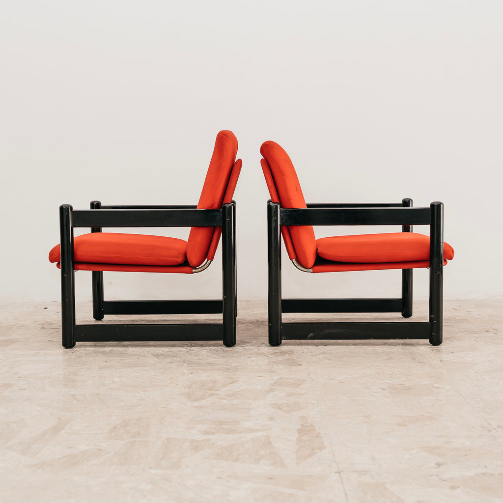 Coppia Di Poltrone Schirolli Mod. Pierrot Design Anni ‘80 Modernariato