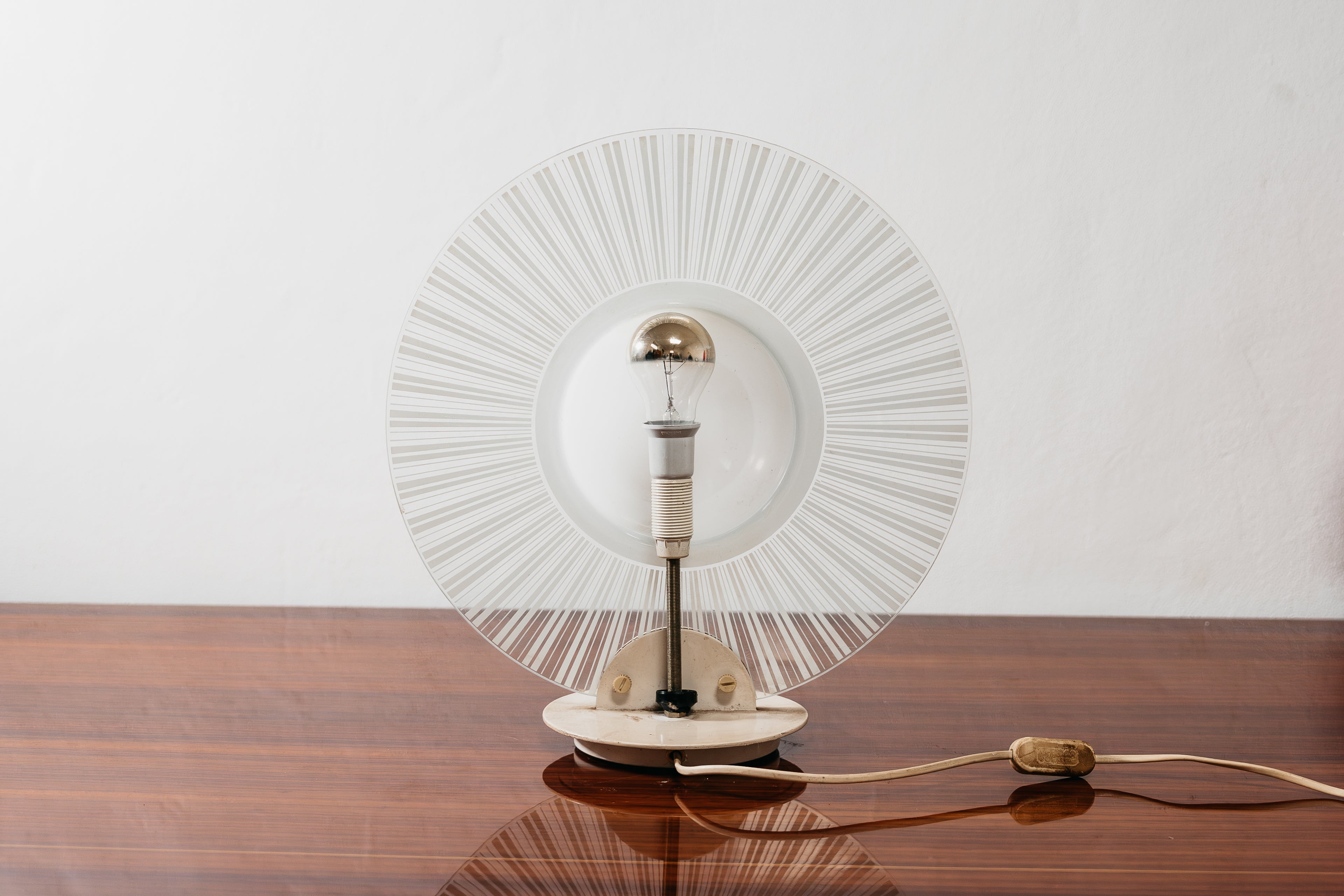 Lampada Di Design Postmoderno in Vetro Anni 80 Vintage