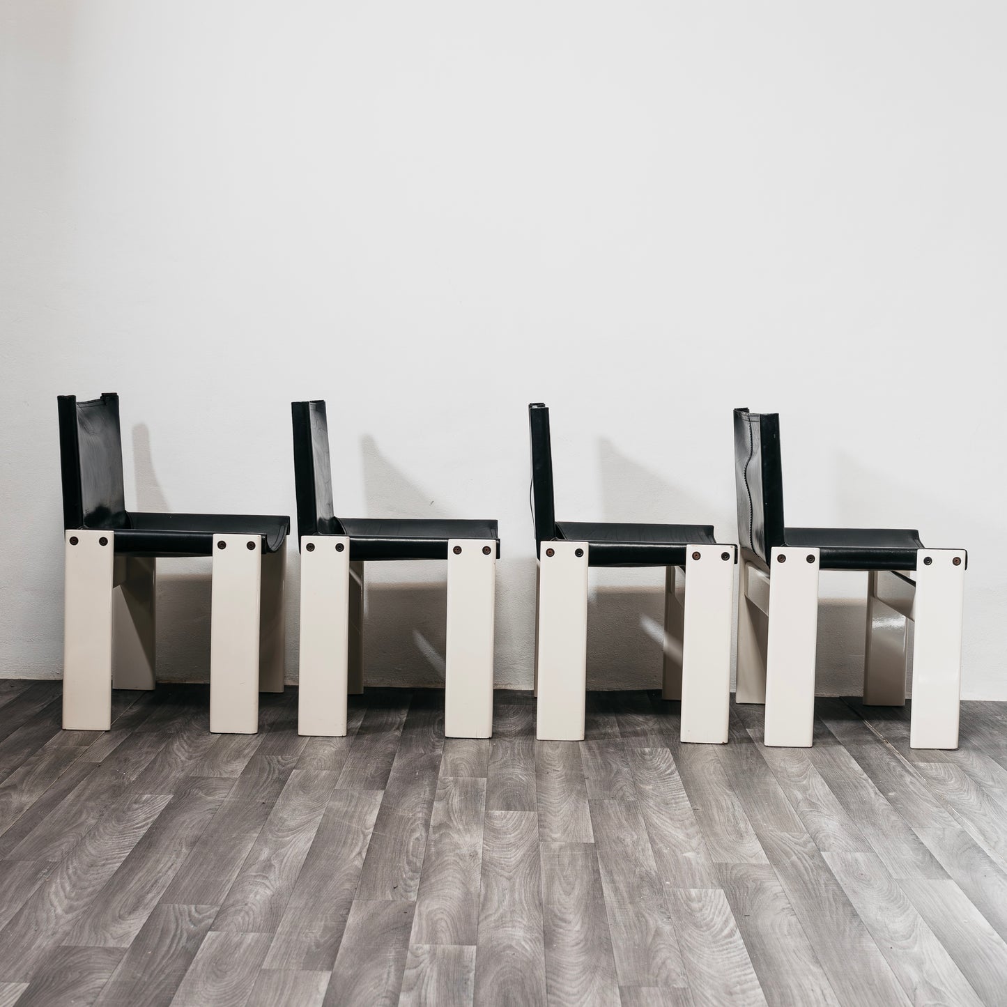 Set di 4 sedie “Monk” Afra & Tobia Scarpa Molteni&C Rare Edition 1980's Design
