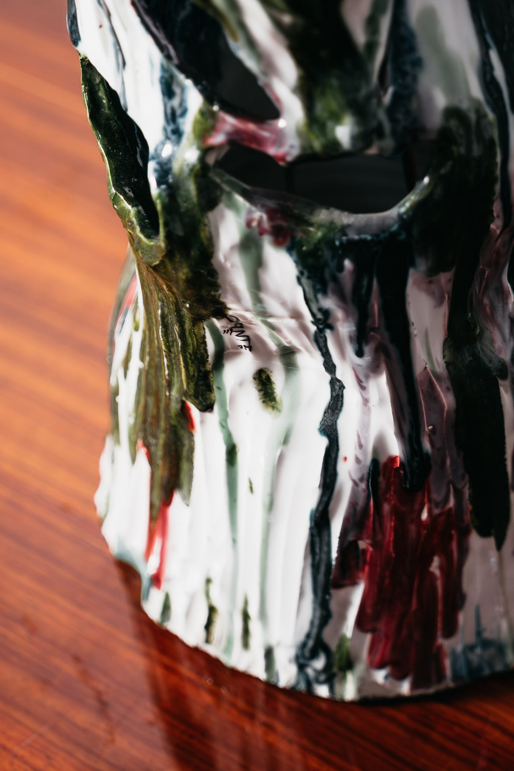 Ernesto Treccani Attr. Lampada Scultorea Da Tavolo/ Da Terra Ceramica Design Modernariato