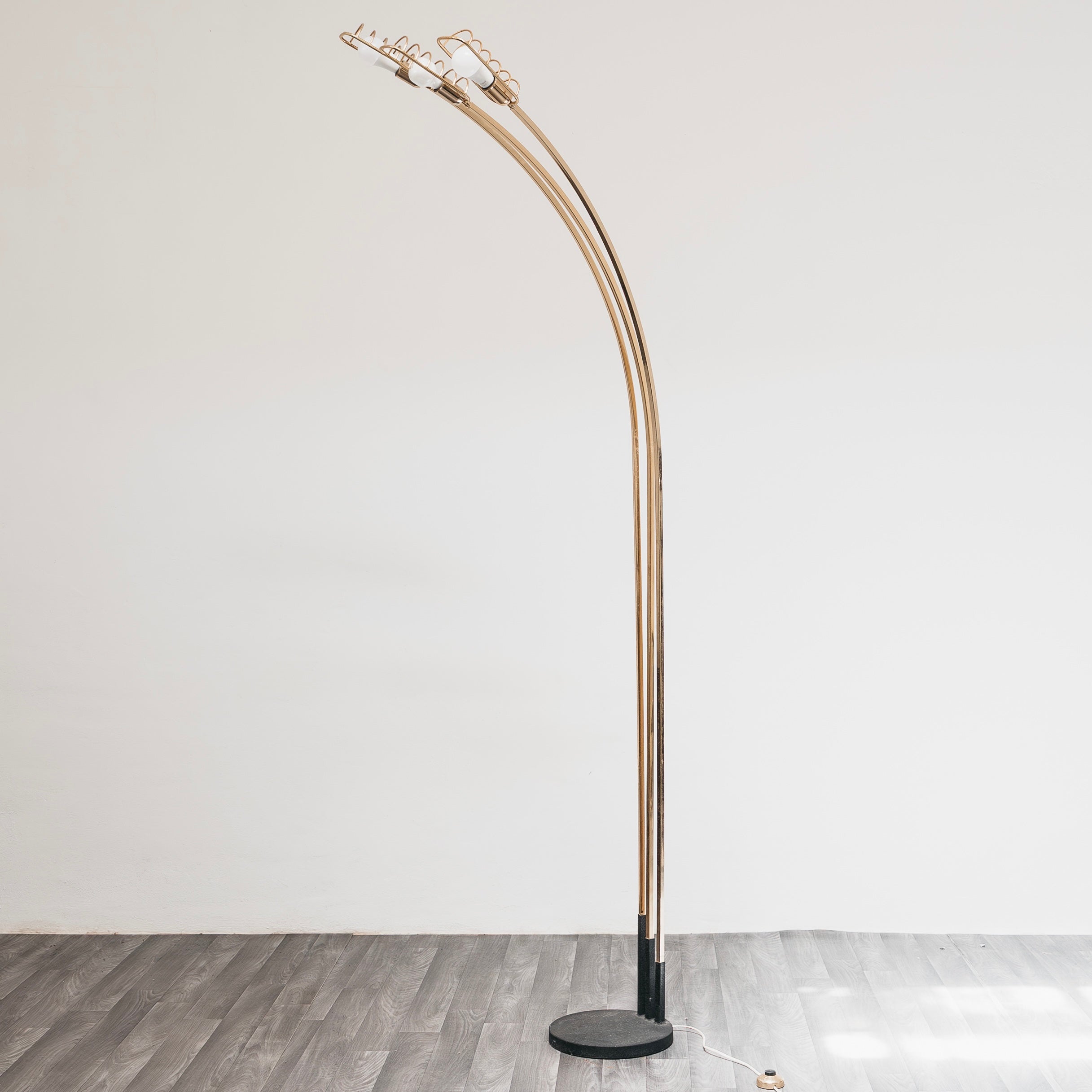 Romeo Rega Attr. Lampada Pavimento Hollywood Regency 1970’s Design Modernariato