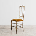 Sedia In Ottone Chiavari Vintage Mid-Century 1950’s Design