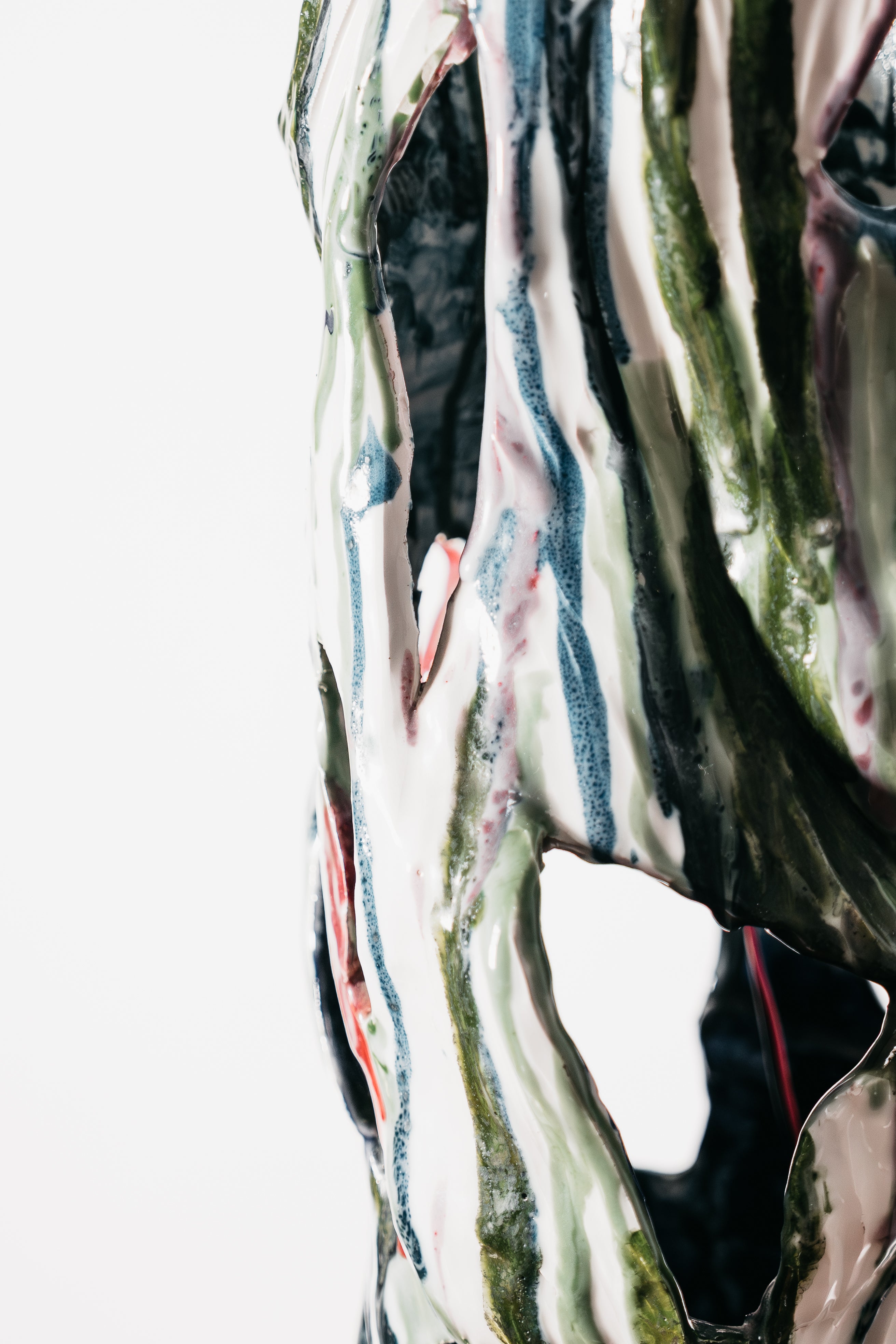 Ernesto Treccani Attr. Lampada Scultorea Da Tavolo/ Da Terra Ceramica Design Modernariato
