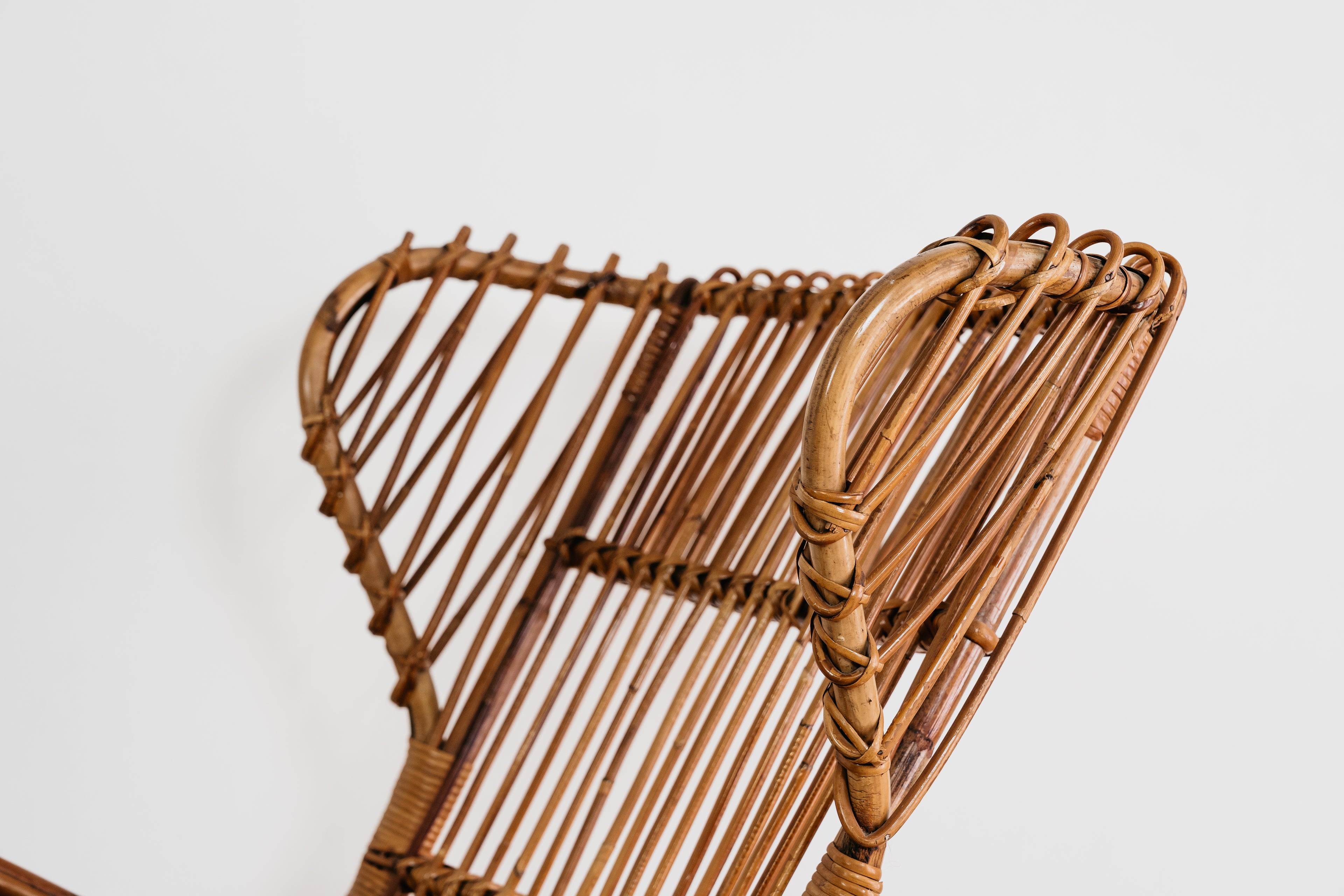 Poltrona a Dondolo Rocking Chair Francese Vintage Design Modernariato 1960’s