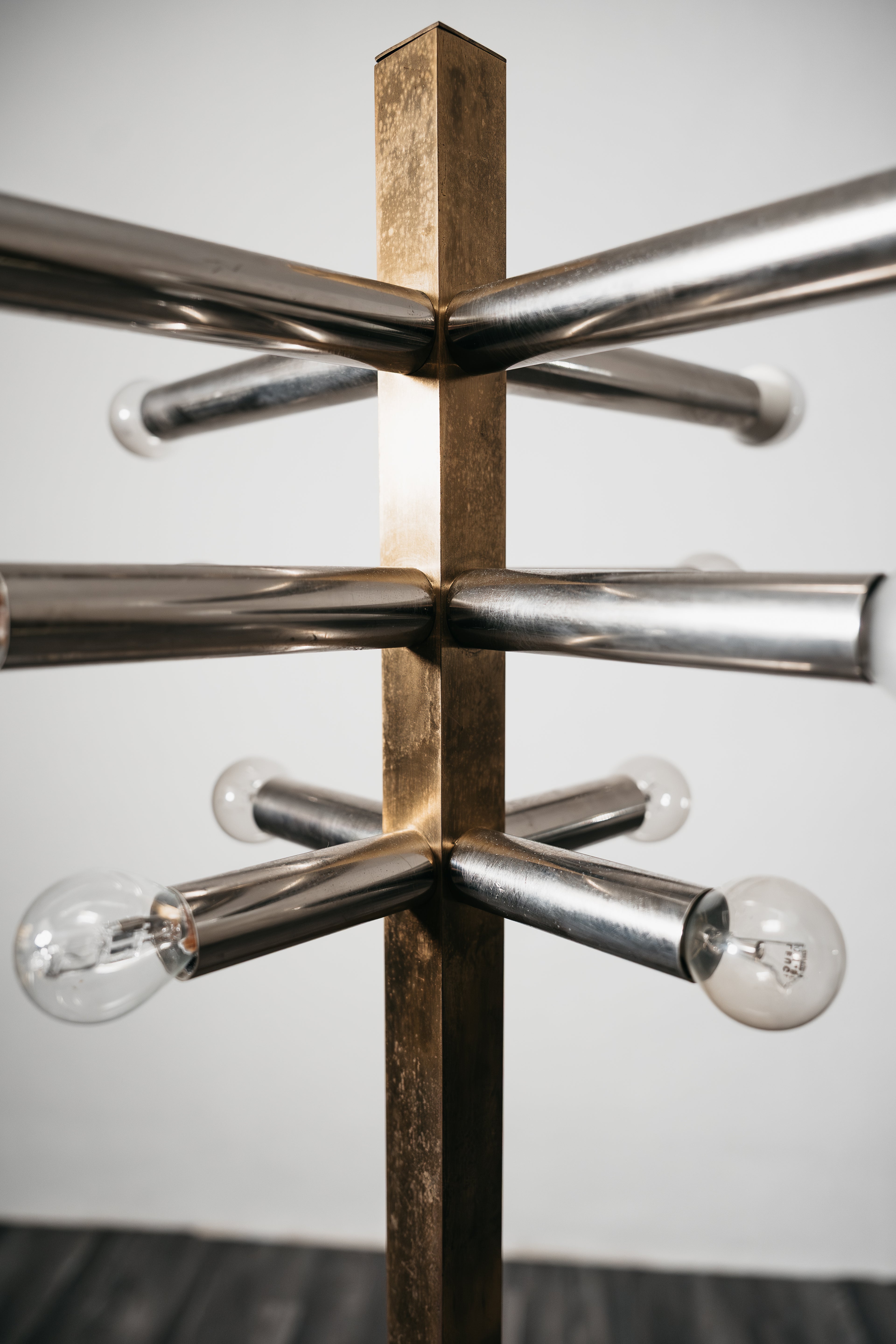 Lampada Da Pavimento Hollywood Regency Design 1970’s