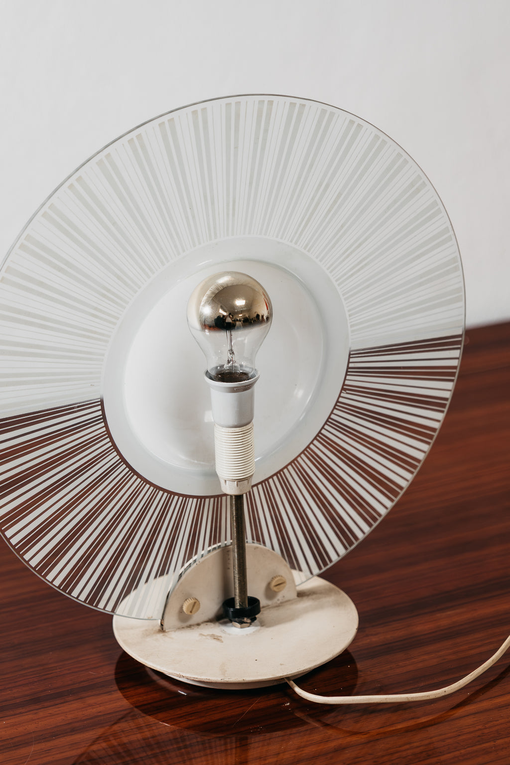 Lampada Di Design Postmoderno in Vetro Anni 80 Vintage