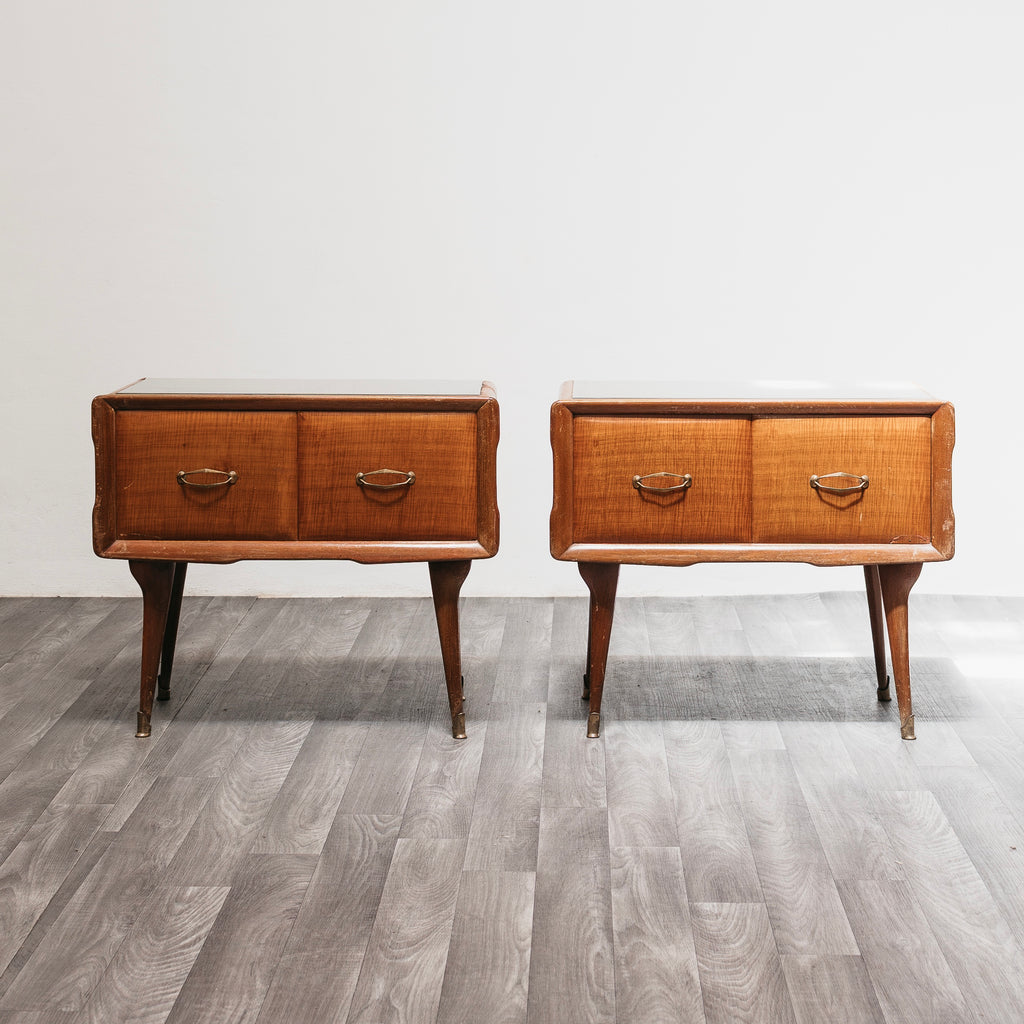 Coppia Di Comodini Gio Ponti Style Mid-Century 1950’s Modernariato Design