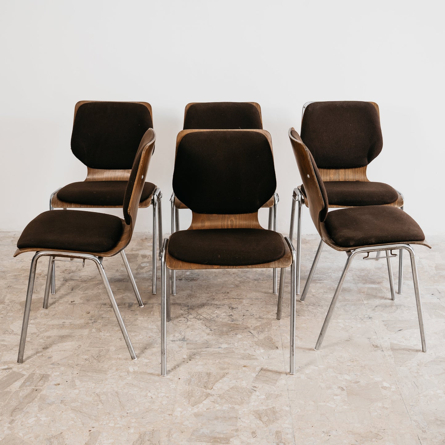 Carlo Ratti Style Set Da Pranzo 8 Sedie Design Modernariato Anni ‘70
