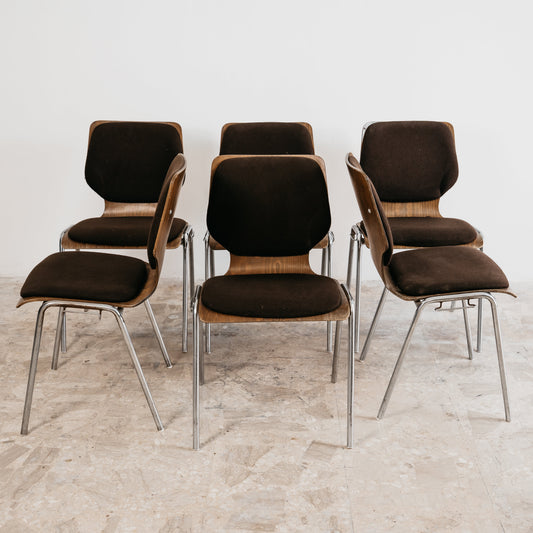 Carlo Ratti Style Set Da Pranzo 6 Sedie Design Modernariato Anni ‘70