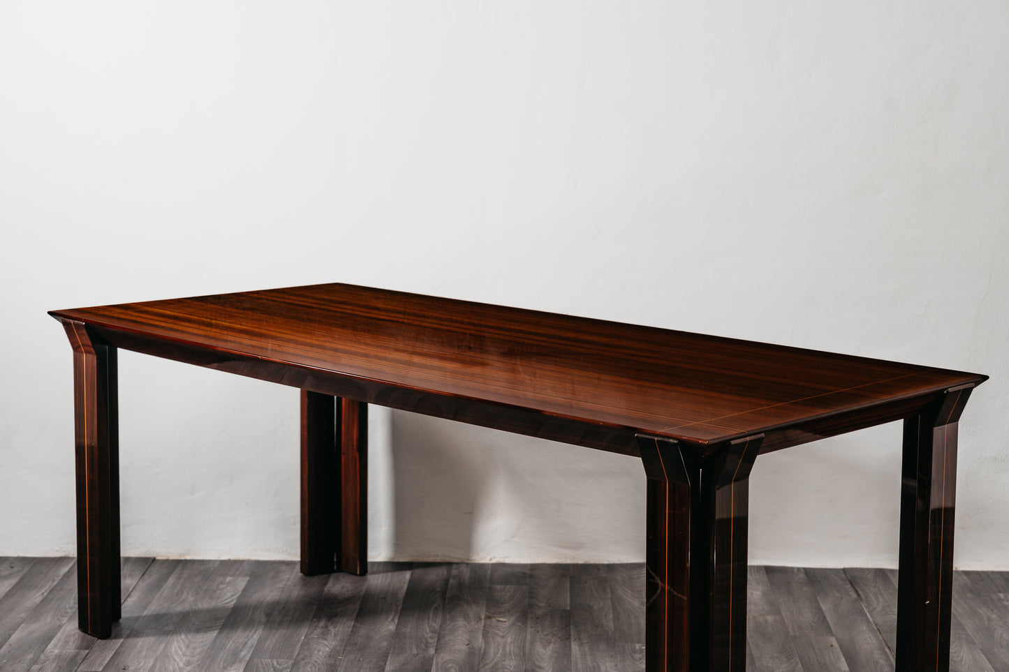 Tavolo Rettangolare Da Pranzo In Palissandro Design 1970’s Vintage Modernariato