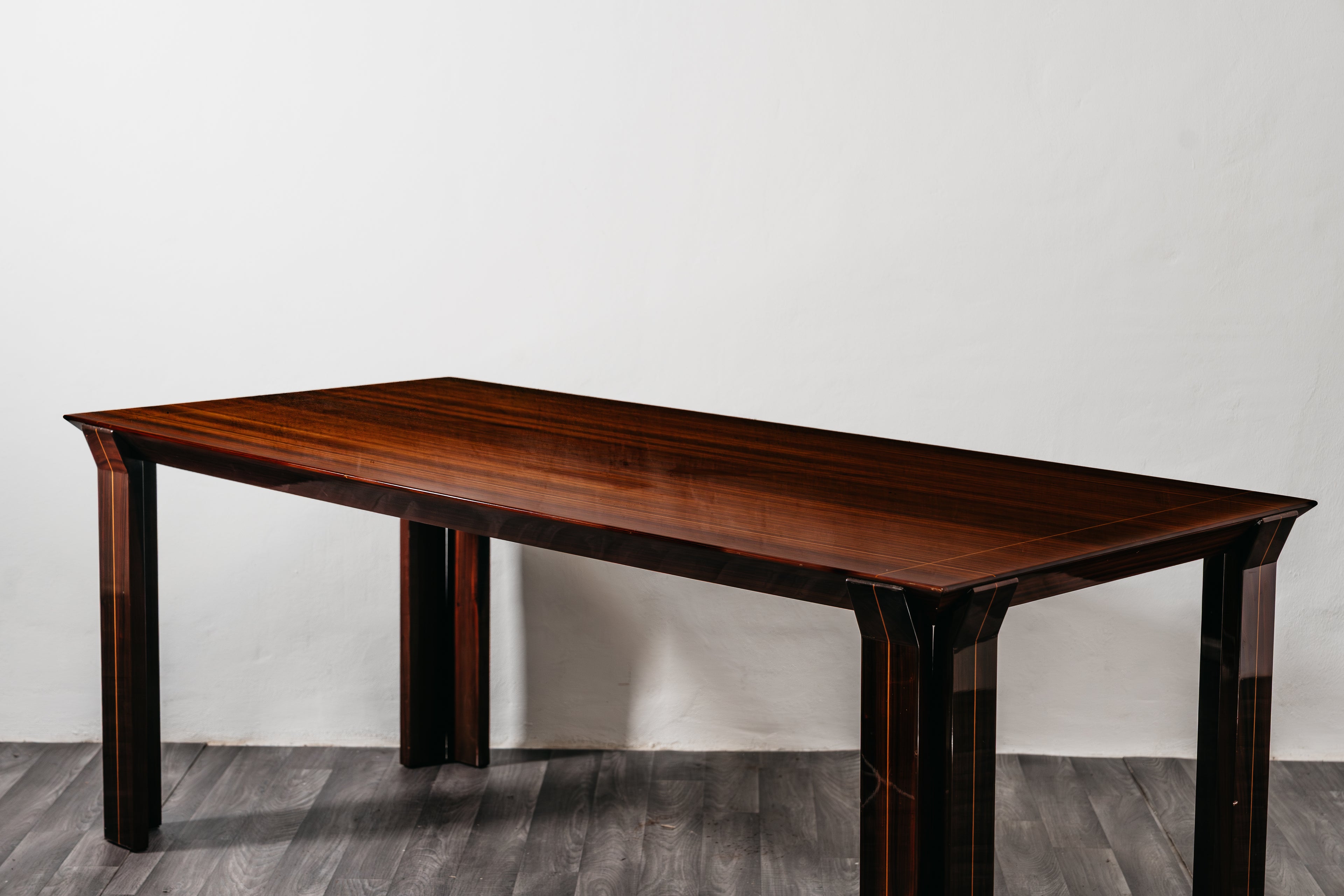 Tavolo Rettangolare Da Pranzo In Palissandro Design 1970’s Vintage Modernariato