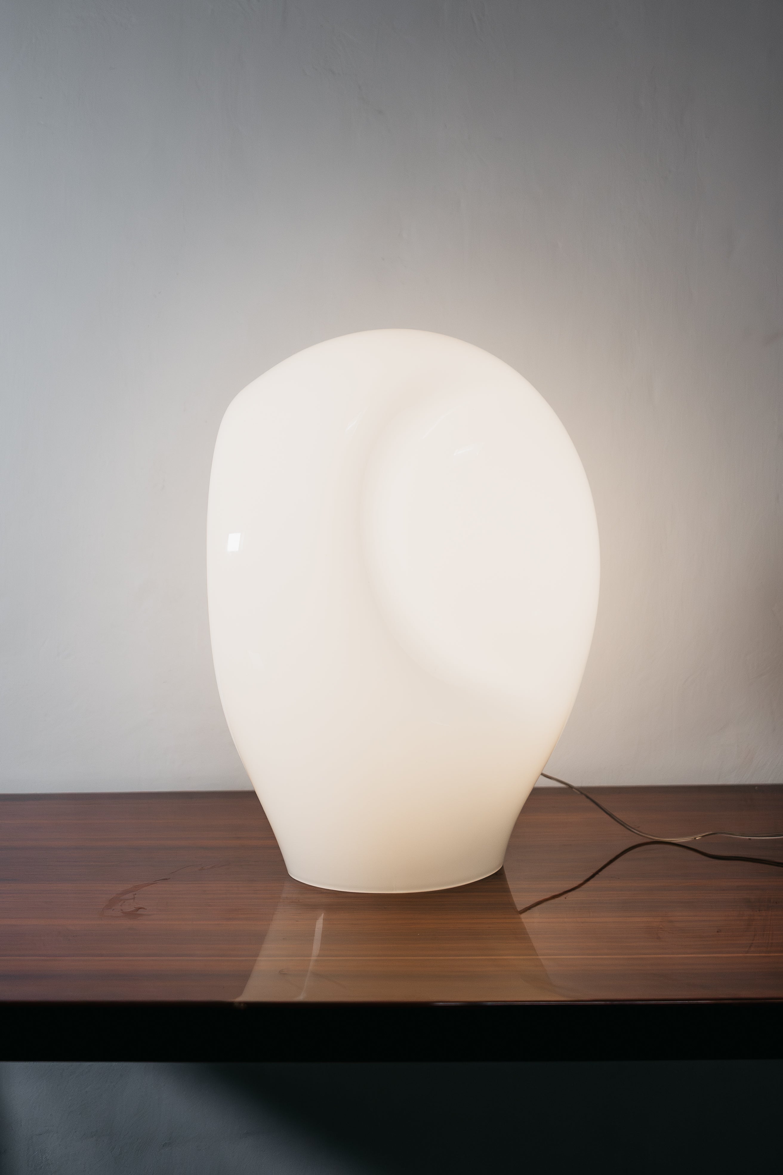 Luciano Vistosi Munega Table Lamp Grande vetro di murano Design , Anni '80