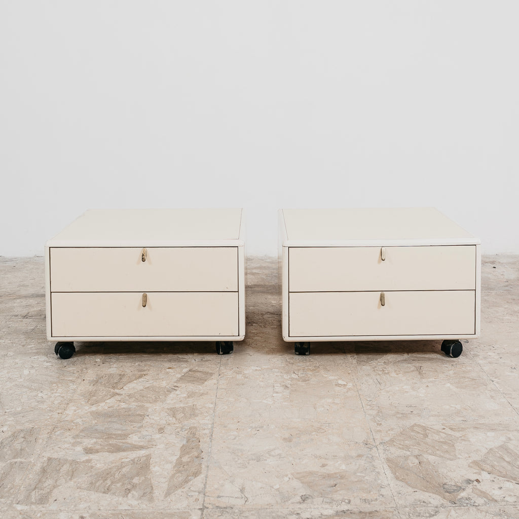George Coslin Coppia Di Comodini Longato Hennè 1970 Modernariato Design