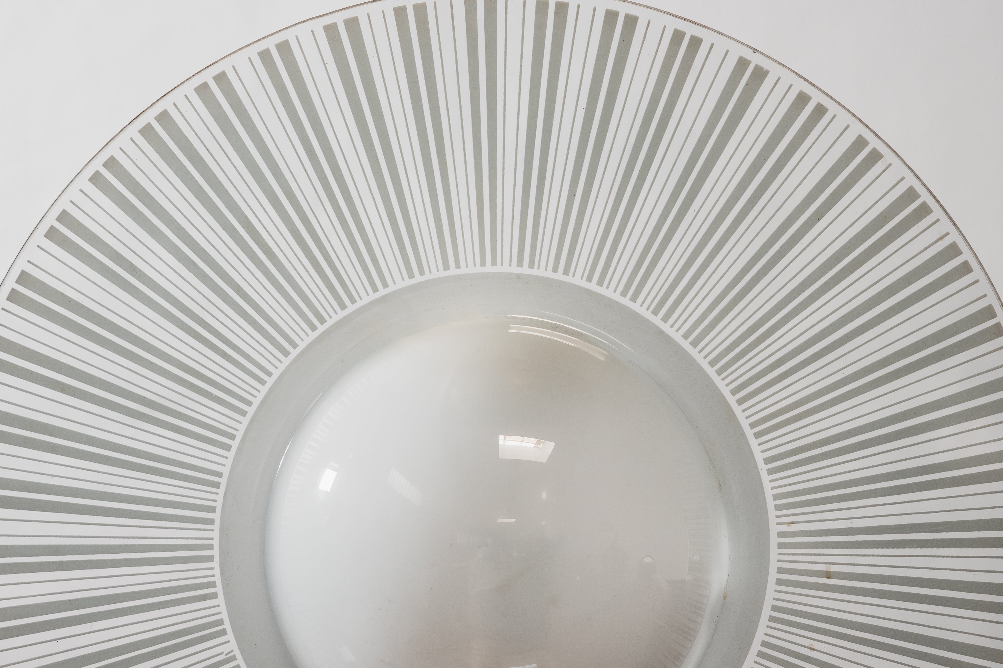 Lampada Di Design Postmoderno in Vetro Anni 80 Vintage