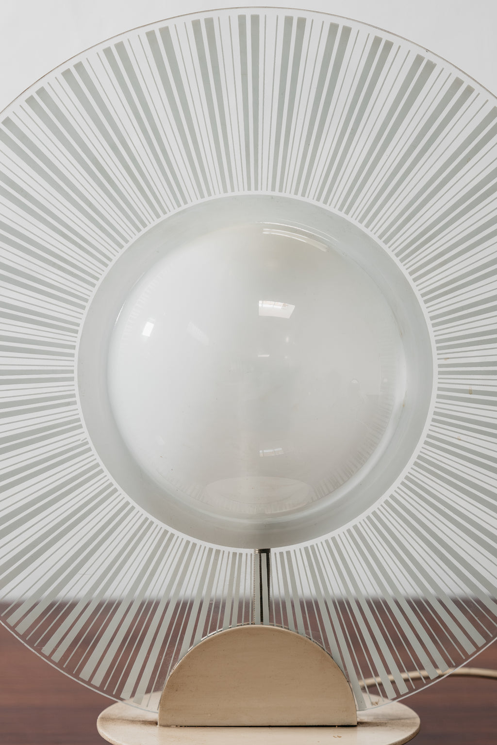 Lampada Di Design Postmoderno in Vetro Anni 80 Vintage