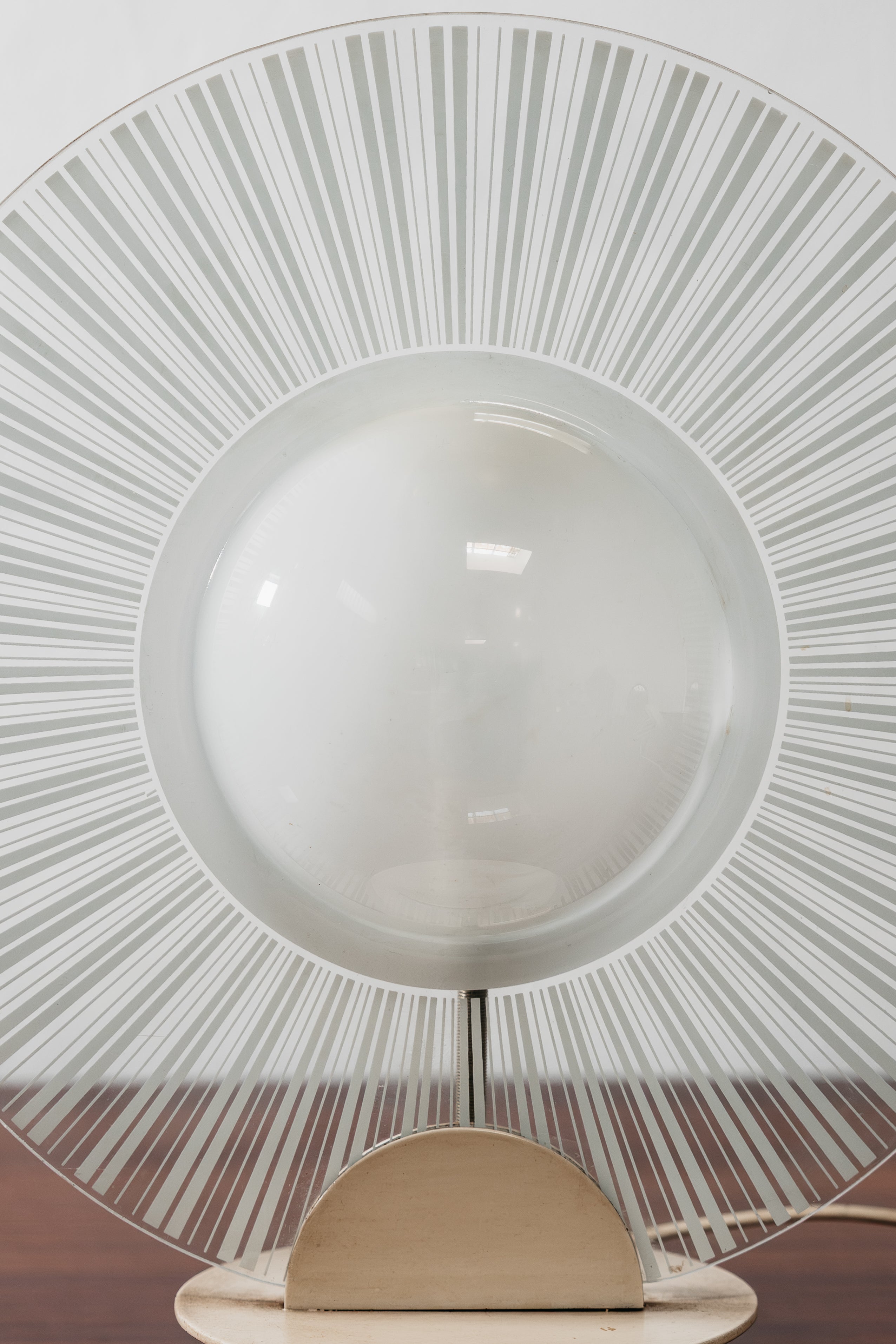 Lampada Di Design Postmoderno in Vetro Anni 80 Vintage
