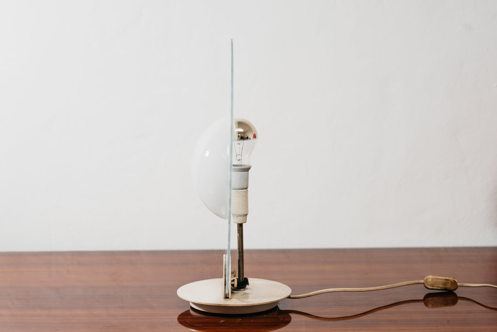 Lampada Di Design Postmoderno in Vetro Anni 80 Vintage