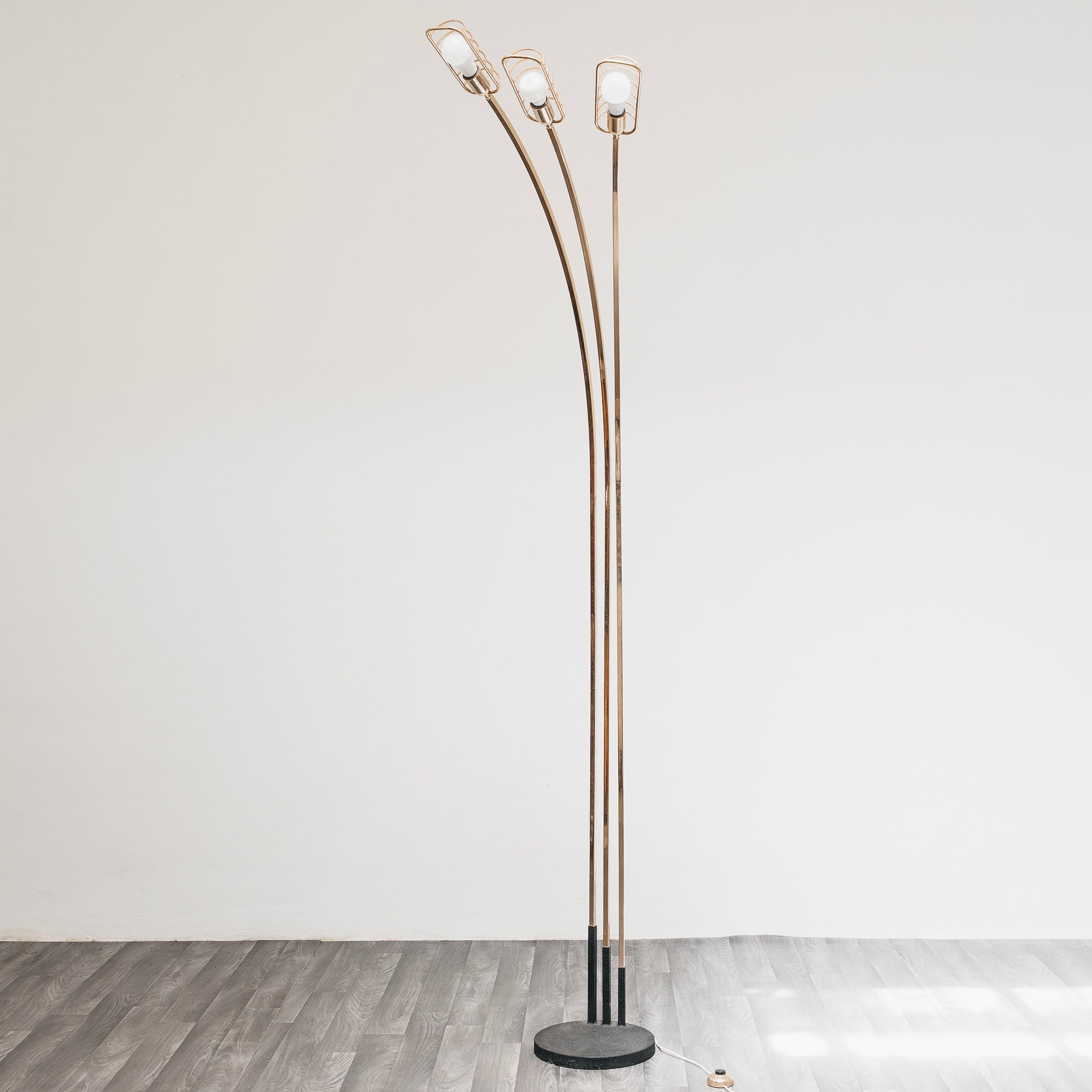 Romeo Rega Attr. Lampada Pavimento Hollywood Regency 1970’s Design Modernariato