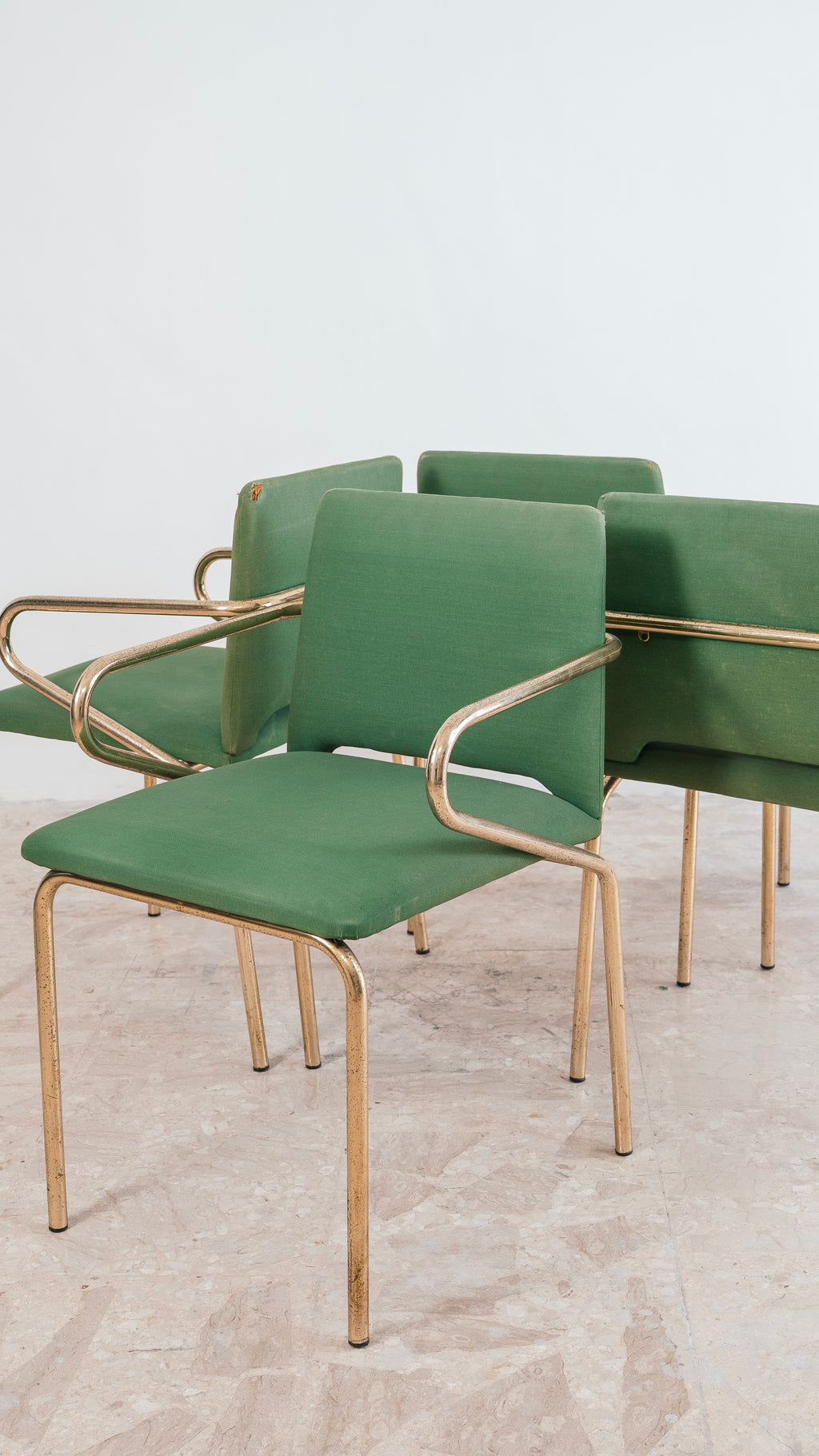 Set 4 Sedie Hollywood Regency Vintage Design Anni 70 Modernariato Chairs