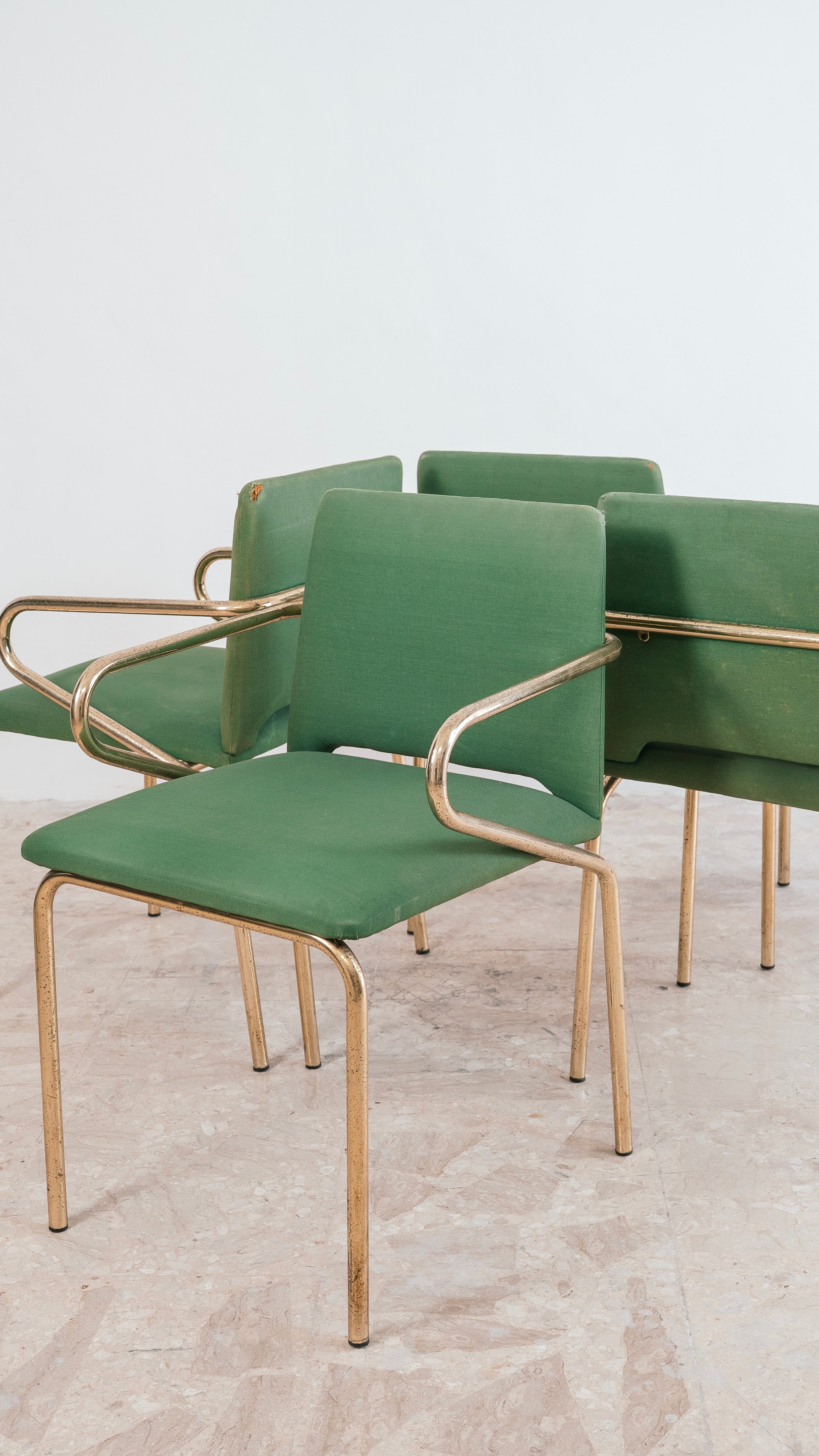 Set 4 Sedie Hollywood Regency Vintage Design Anni 70 Modernariato Chairs