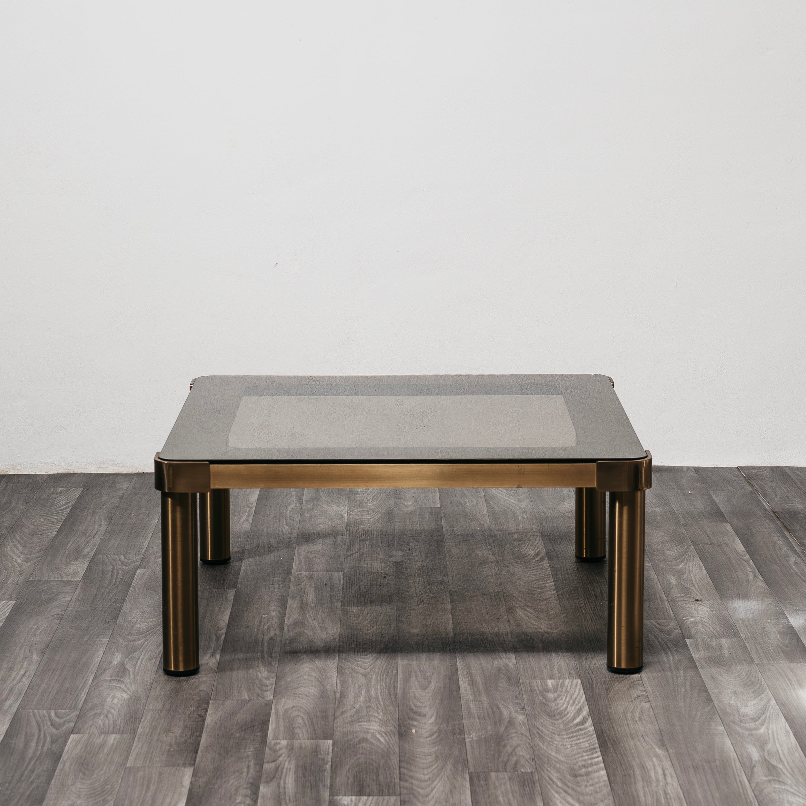 Coffee Table Basso Vintage Ottone Hollywood Regency Anni ‘70
