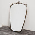 Specchio In Ottone Mid-Century Design Anni 50 Vintage Mirror Brass