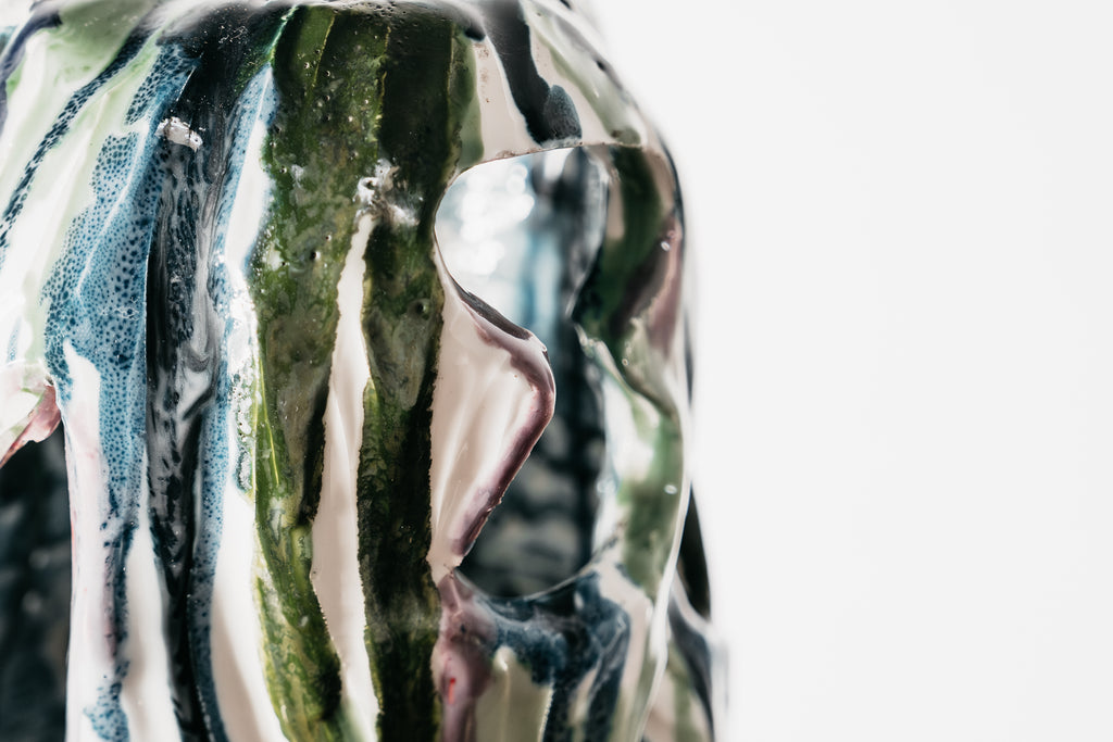 Ernesto Treccani Attr. Lampada Scultorea Da Tavolo/ Da Terra Ceramica Design Modernariato