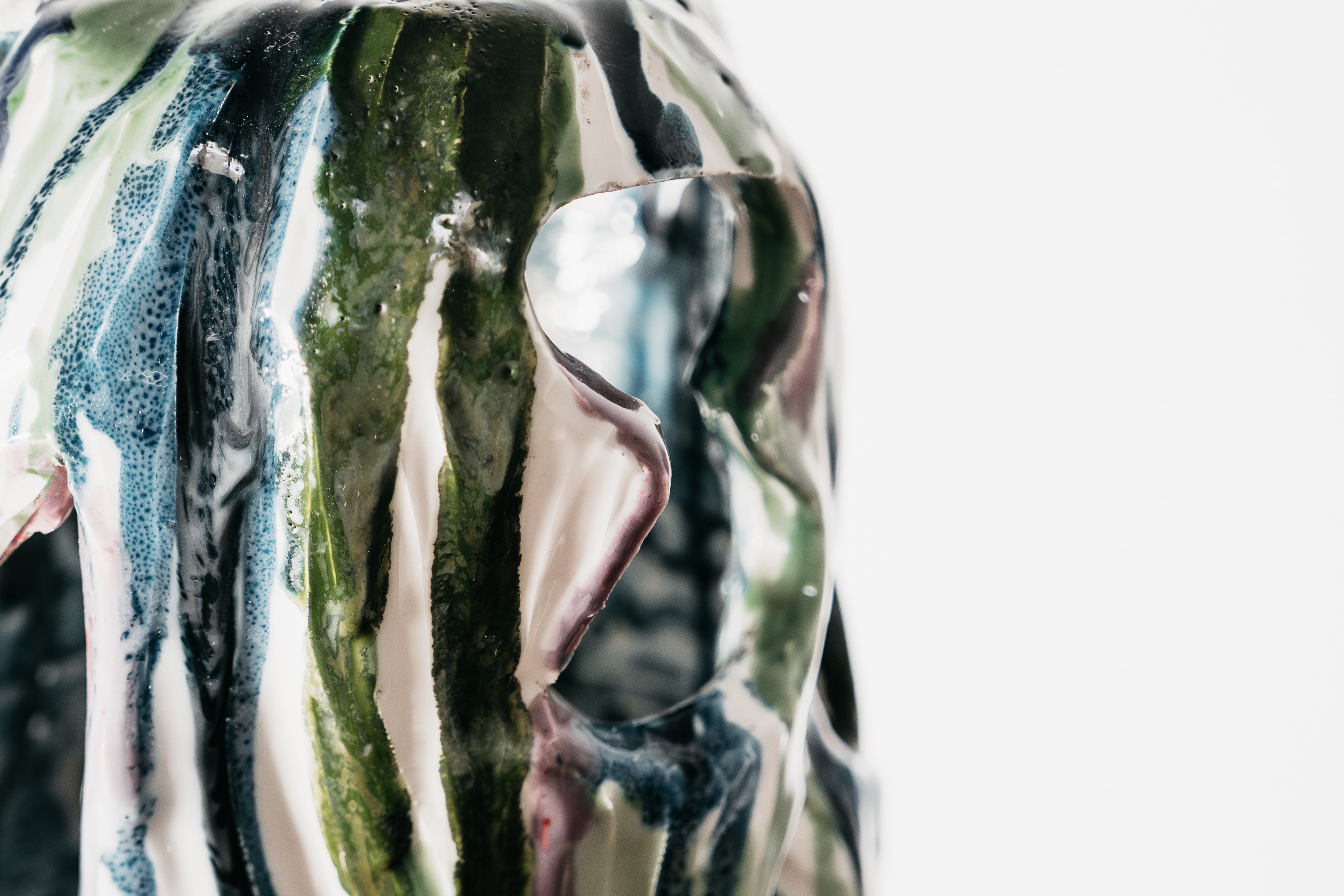 Ernesto Treccani Attr. Lampada Scultorea Da Tavolo/ Da Terra Ceramica Design Modernariato