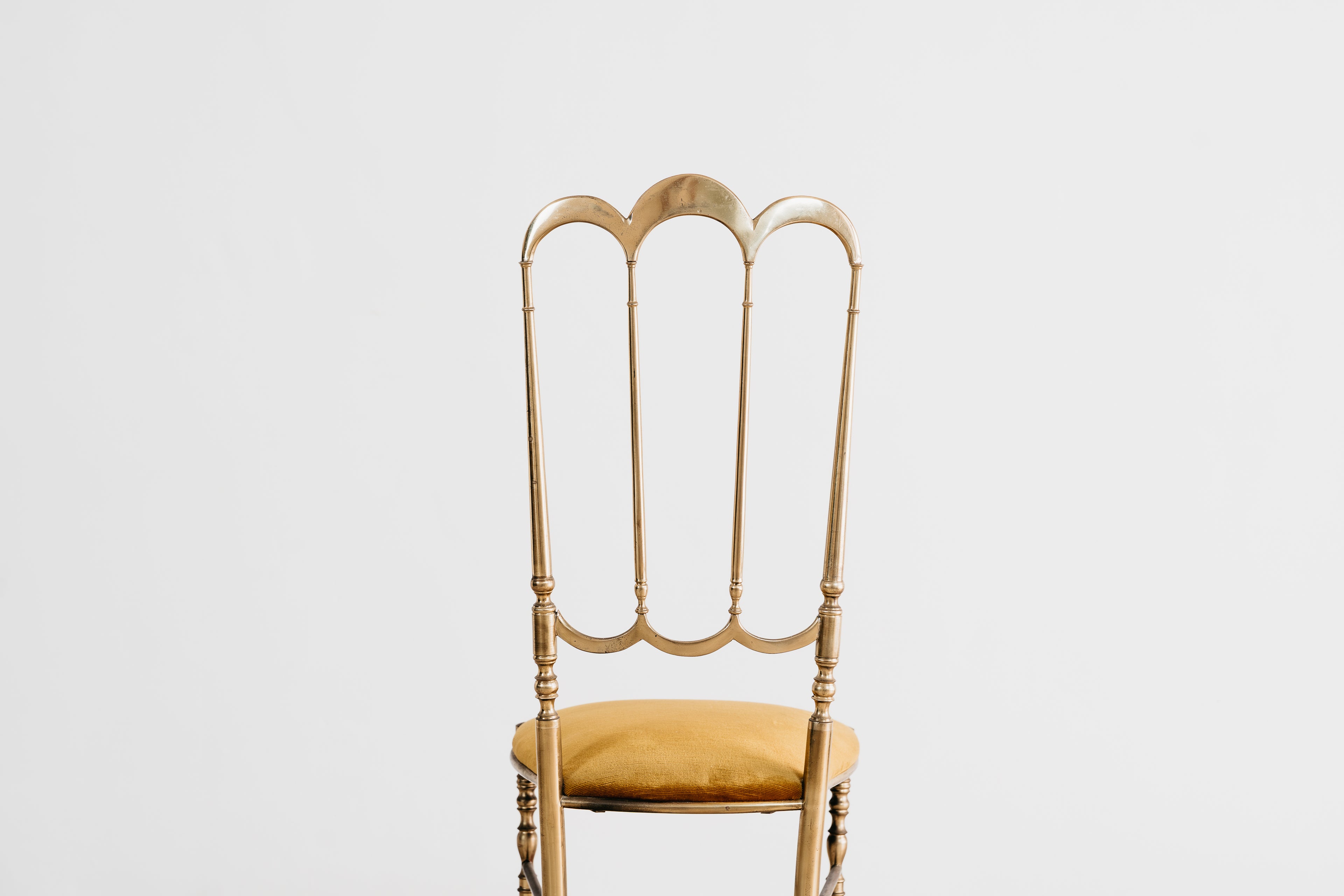 Sedia In Ottone Chiavari Vintage Mid-Century 1950’s Design
