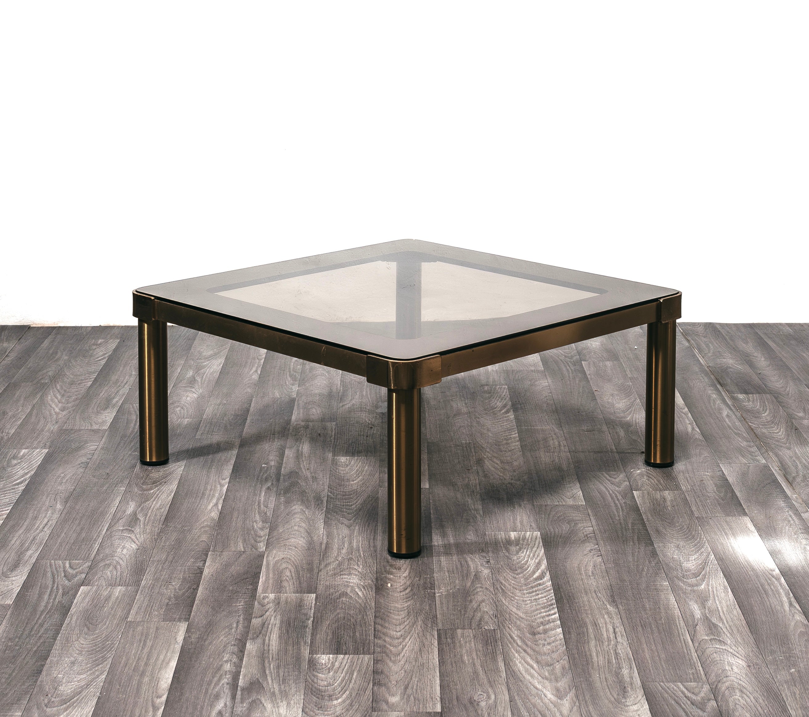 Coffee Table Basso Vintage Ottone Hollywood Regency Anni ‘70