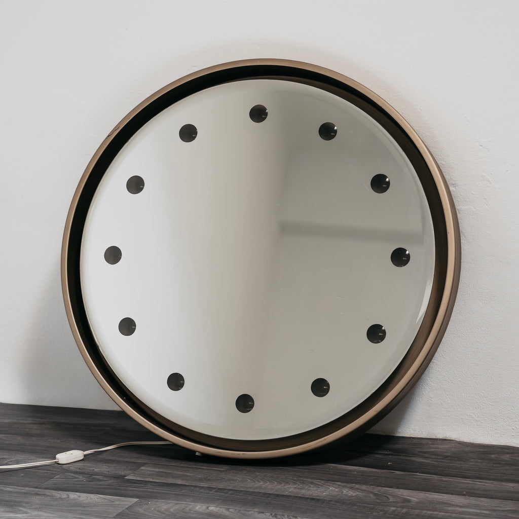 Rimadesio Specchio Retroilluminato Hollywood Regency 1970’s Design Modernariato