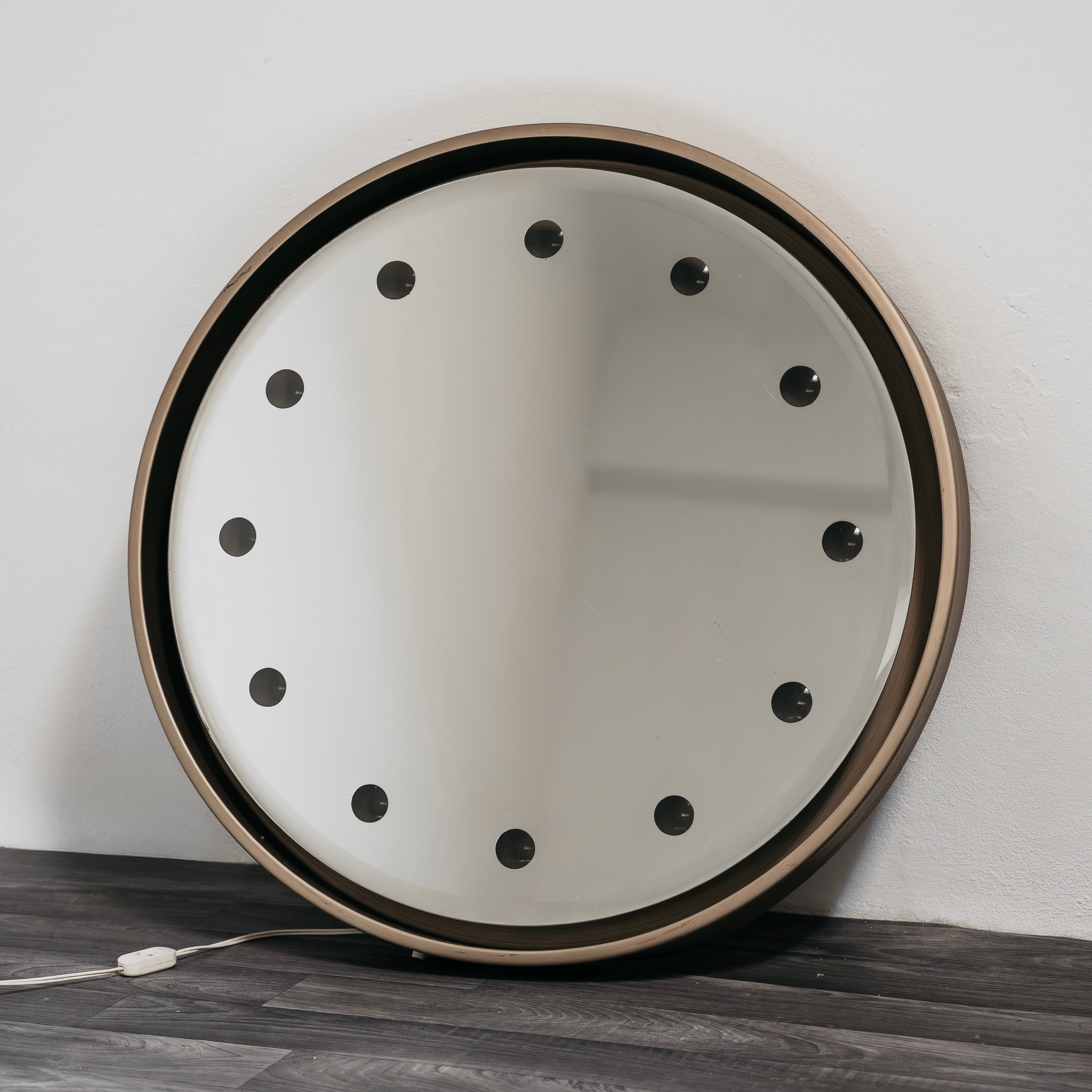 Rimadesio Specchio Retroilluminato Hollywood Regency 1970’s Design Modernariato