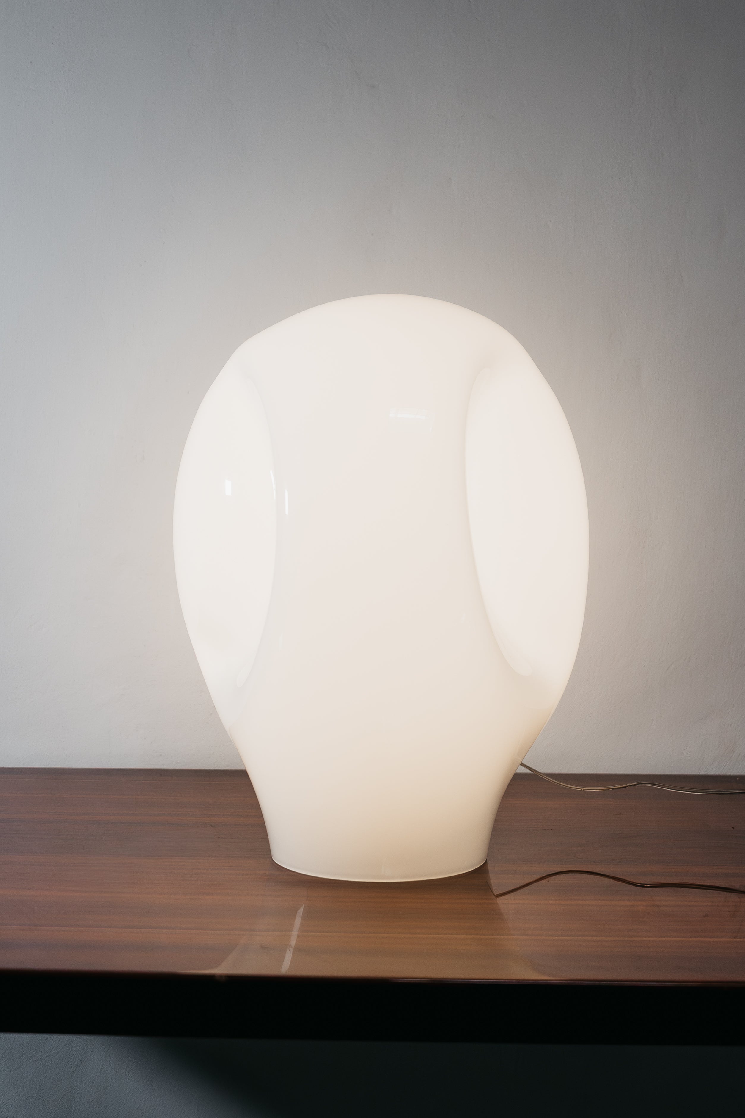 Luciano Vistosi Munega Table Lamp Grande vetro di murano Design , Anni '80