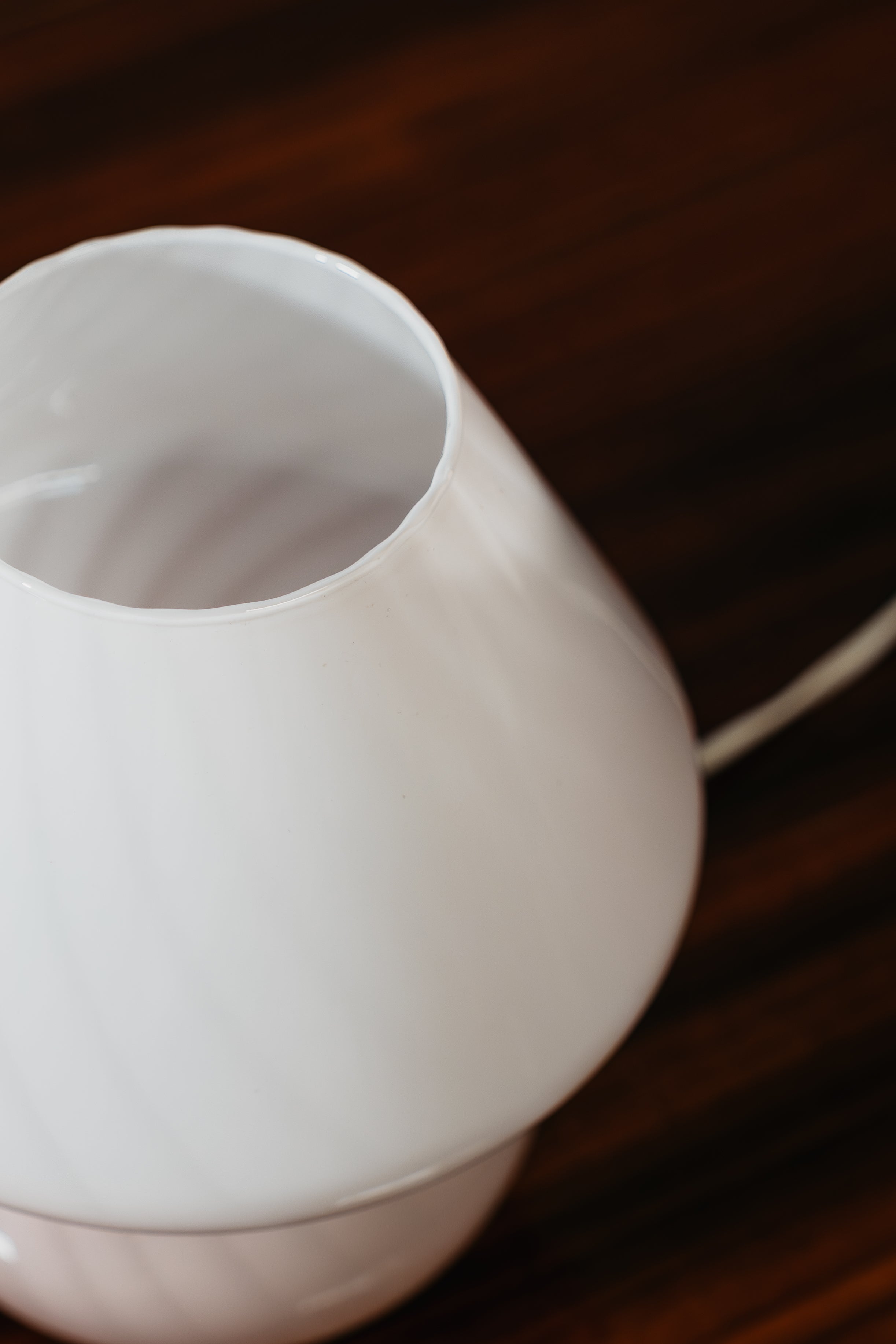 Coppia Di Lampade Da Tavolo Murano Mushroom Rose 1970’s Design Pink Shade