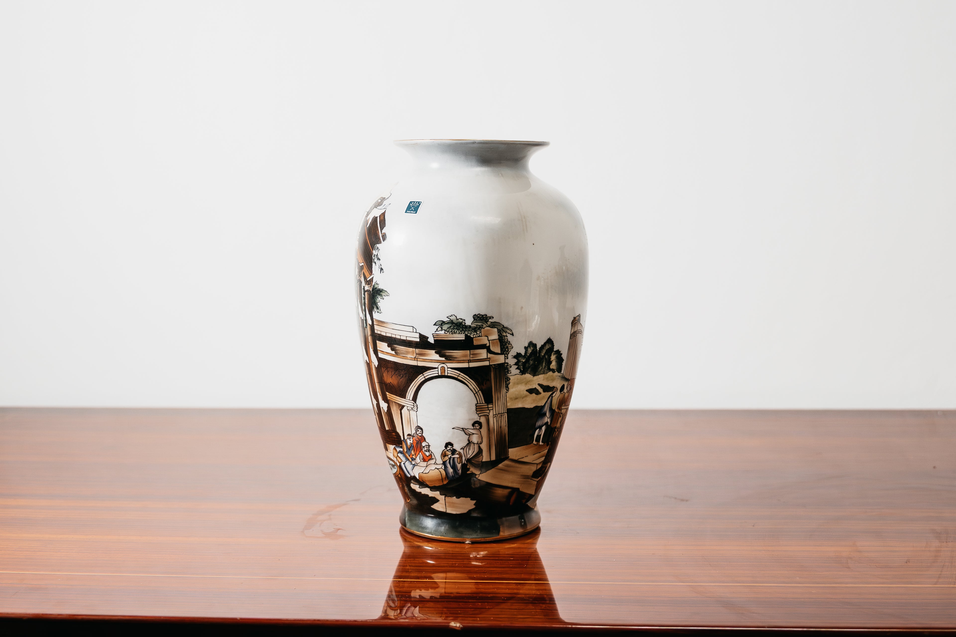 Vaso Ceramica Decoro Vecchia Faenza Rarissimo Anni ‘60 Design Art