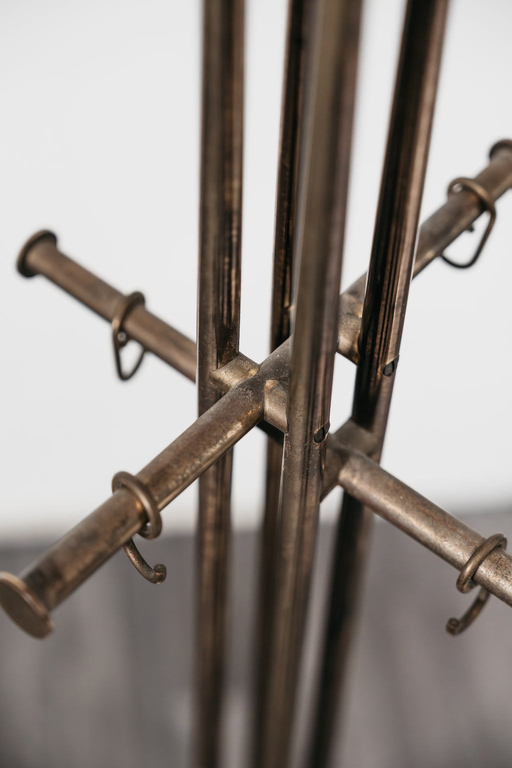 Renato Zevi Metalarte Appendiabiti Marmo E Ottone Design Modernariato