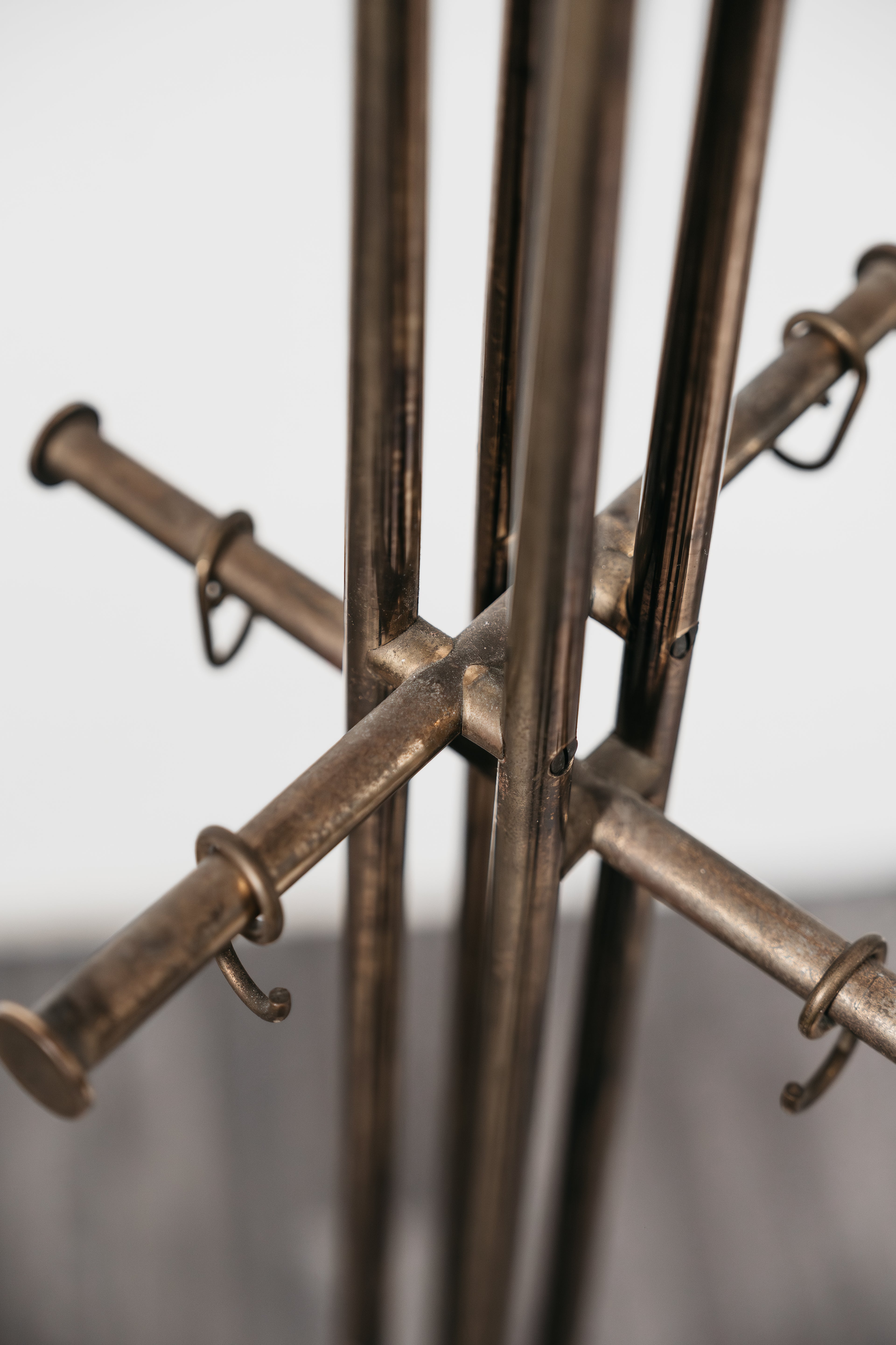 Renato Zevi Metalarte Appendiabiti Marmo E Ottone Design Modernariato
