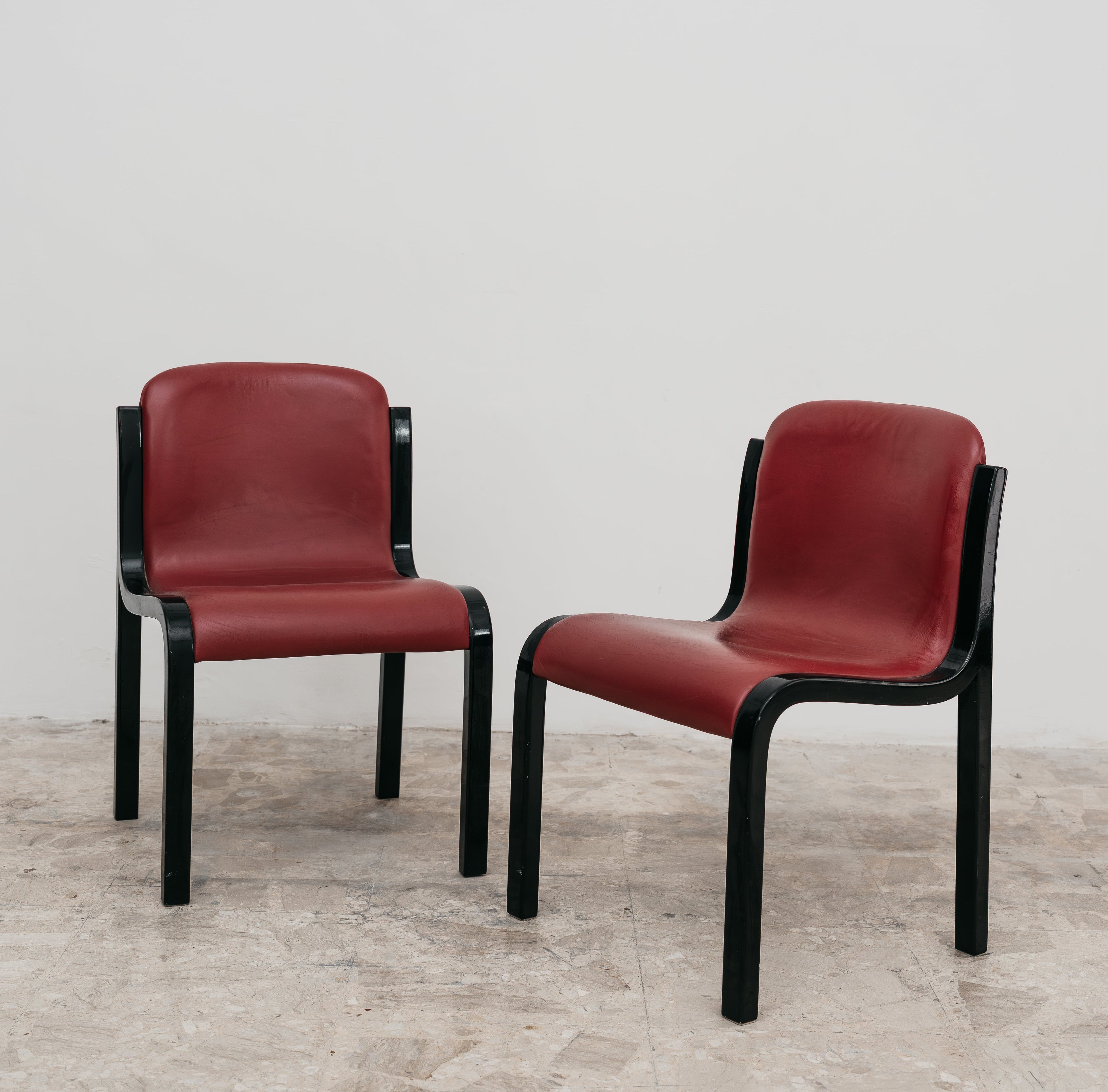 Carlo Bartoli Tisettanta Coppia Di Sedie Mod. Mito Anni 70 Design Modernariato