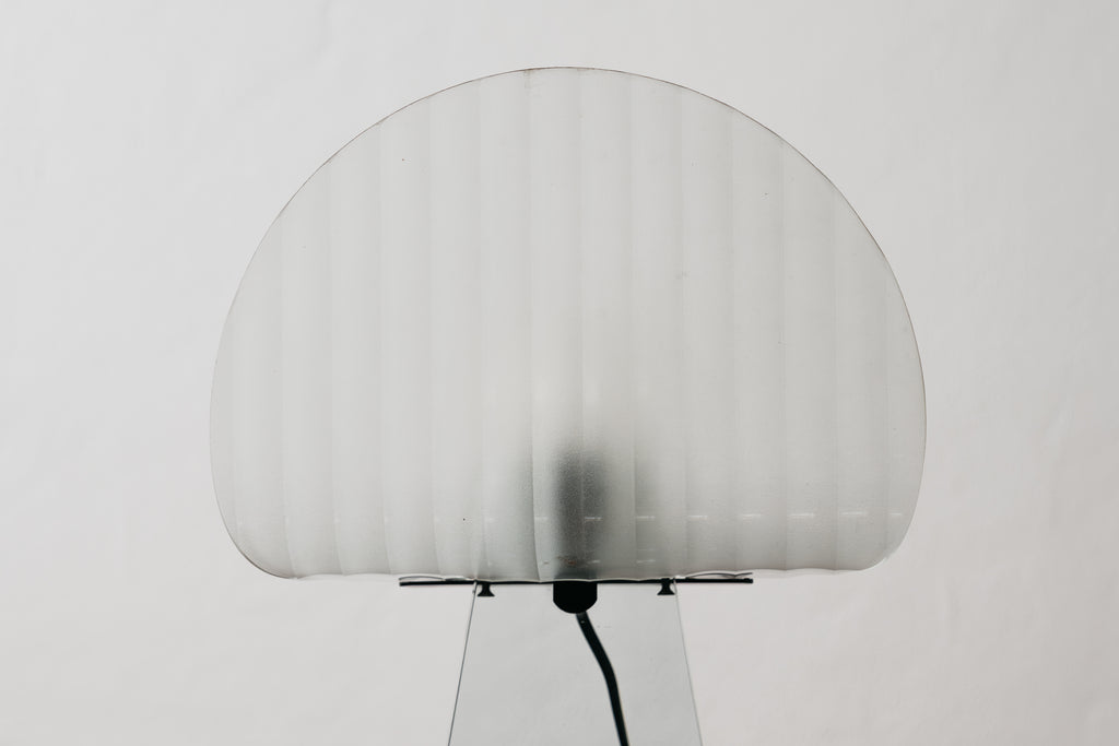 Lampada Da Tavolo Silhouette Design Table Lamp Marble & Glass 1980’s Postmodern
