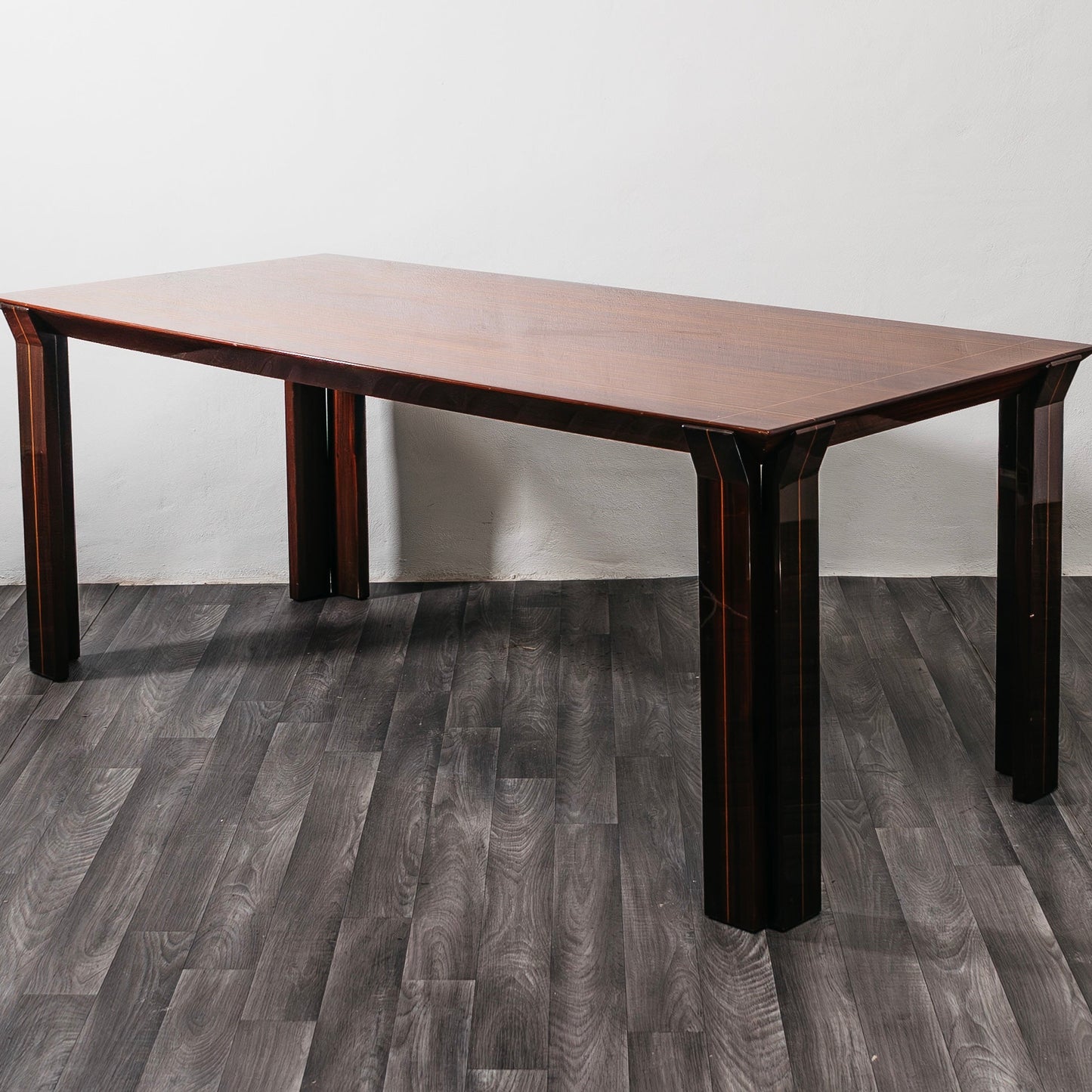 Tavolo Rettangolare Da Pranzo In Palissandro Design 1970’s Vintage Modernariato