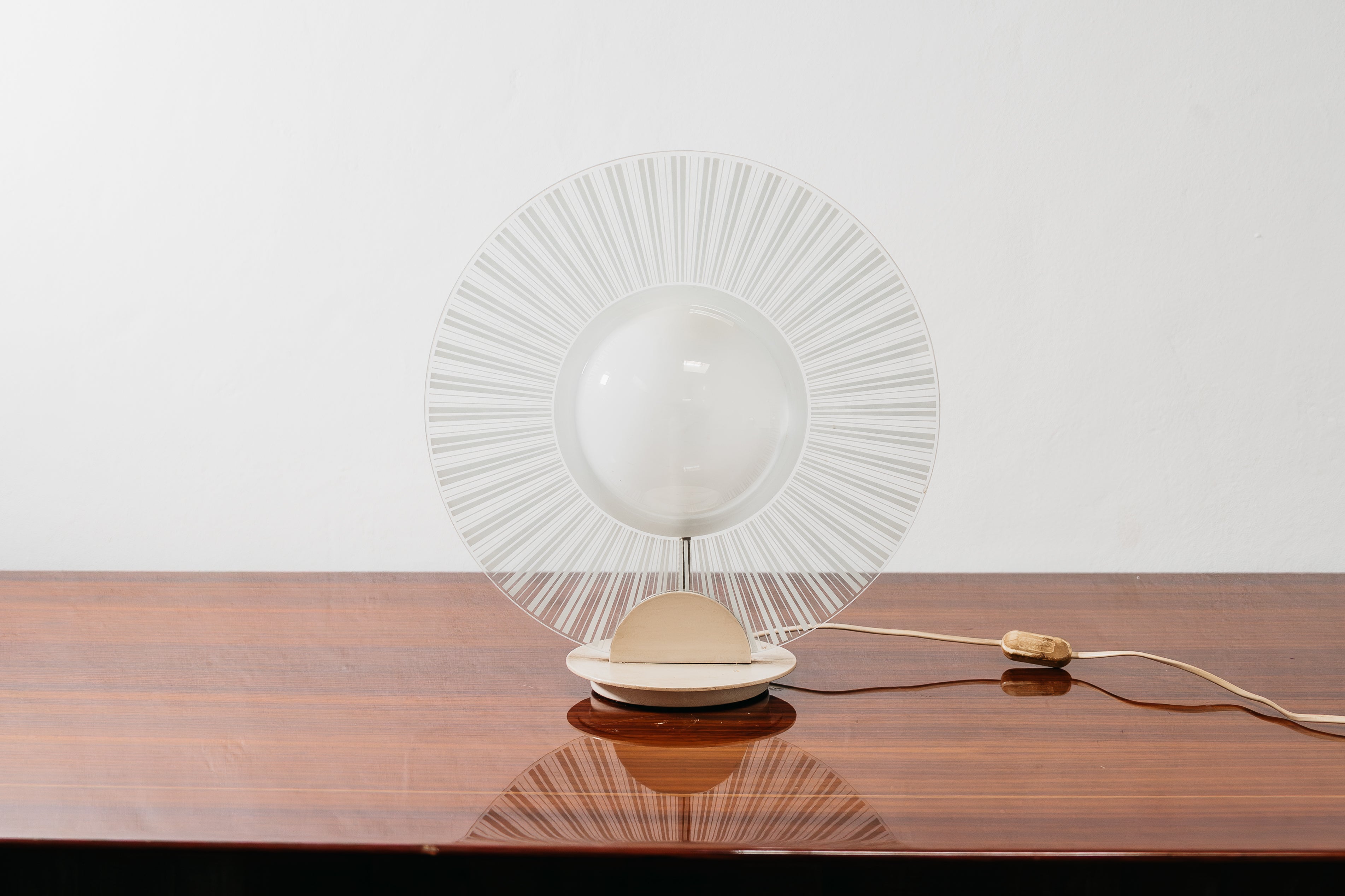 Lampada Di Design Postmoderno in Vetro Anni 80 Vintage